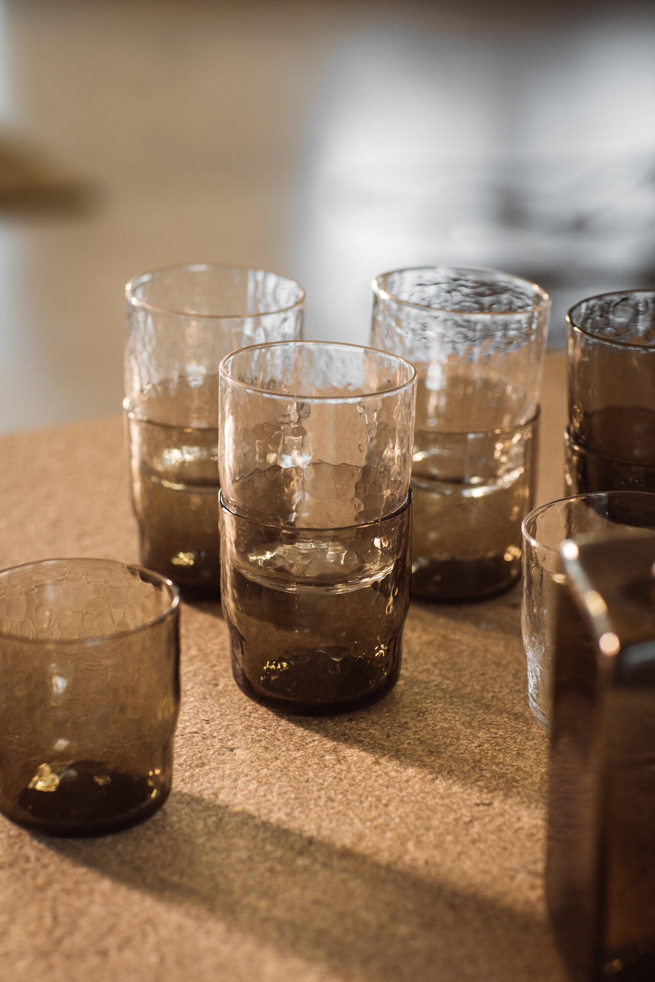 Gehämmertes Wasserglas