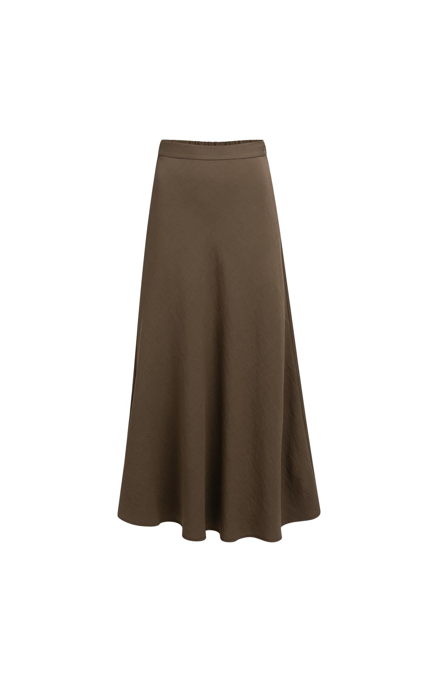 A-line maxi skirt with elastic waistband - Type: video