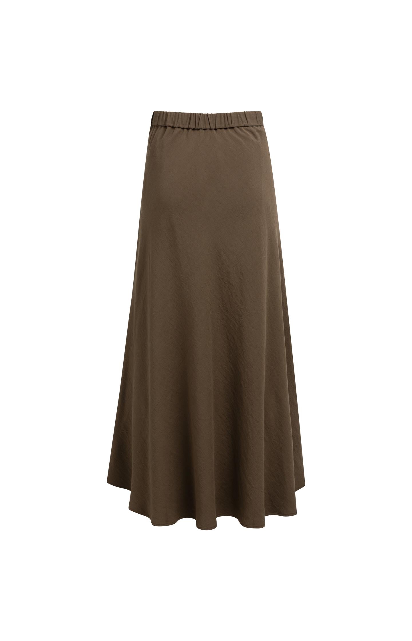 A-line maxi skirt with elastic waistband - Type: video