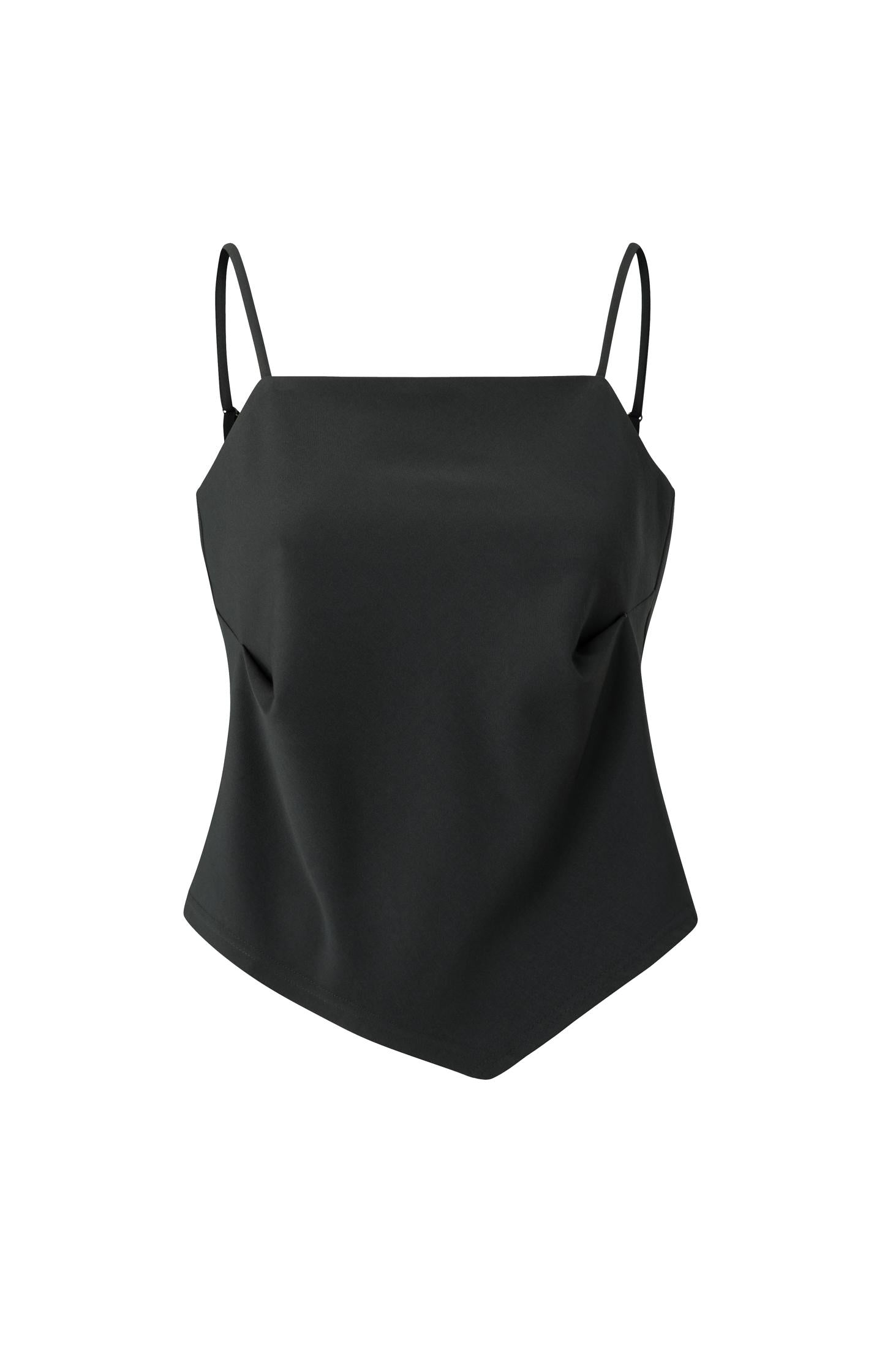 Asymmetric strappy top with fitted silhouette - Type: product
