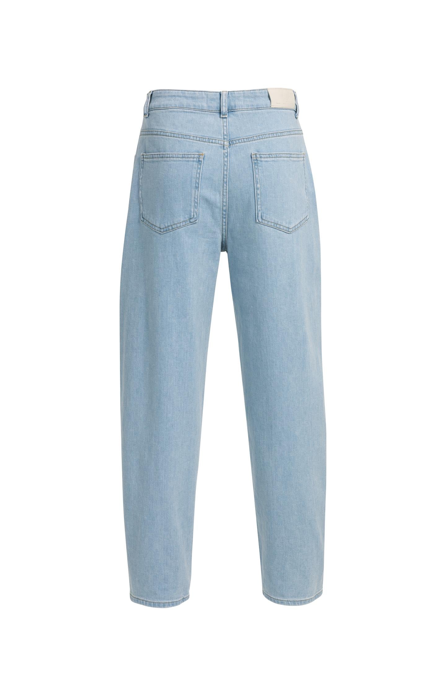 Barrel jeans in light washed denim