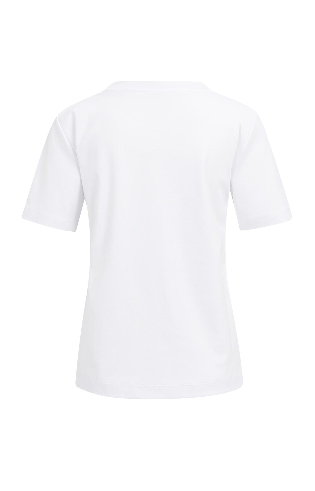 Basic T-shirt with V-neck and short sleeves