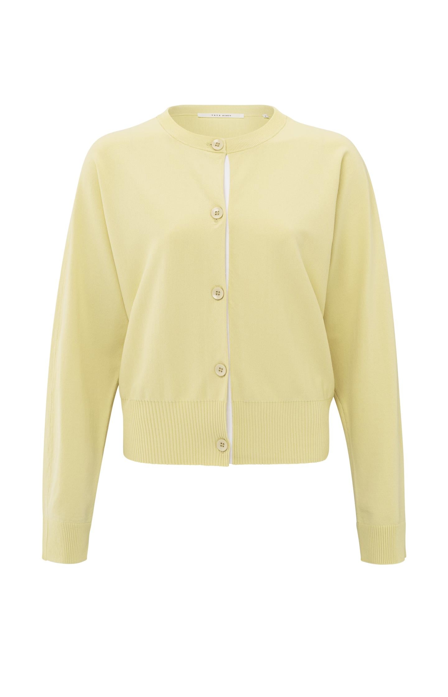 Batwing cardigan with contrasting details - Type: product