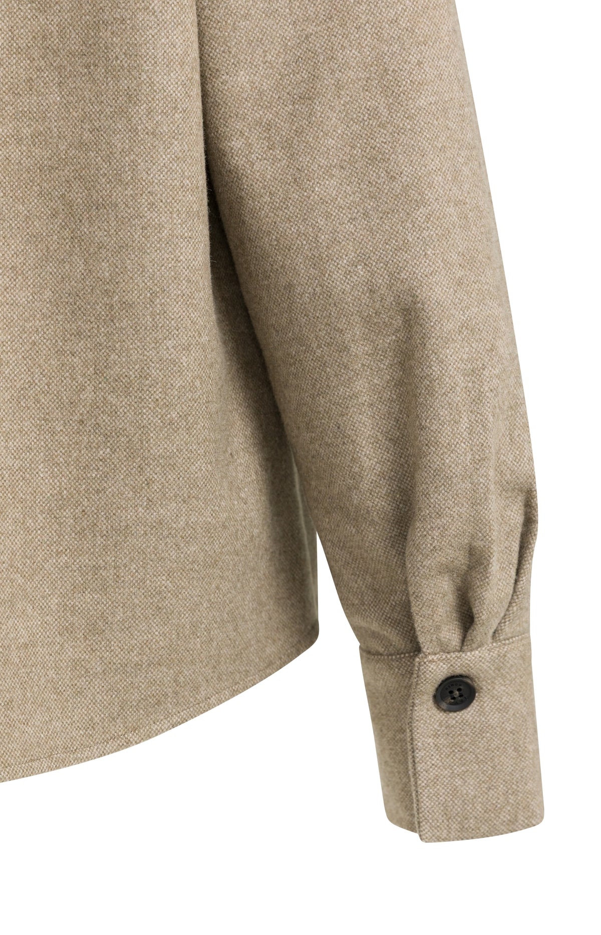 Blazer with contrast fabric and loose fit