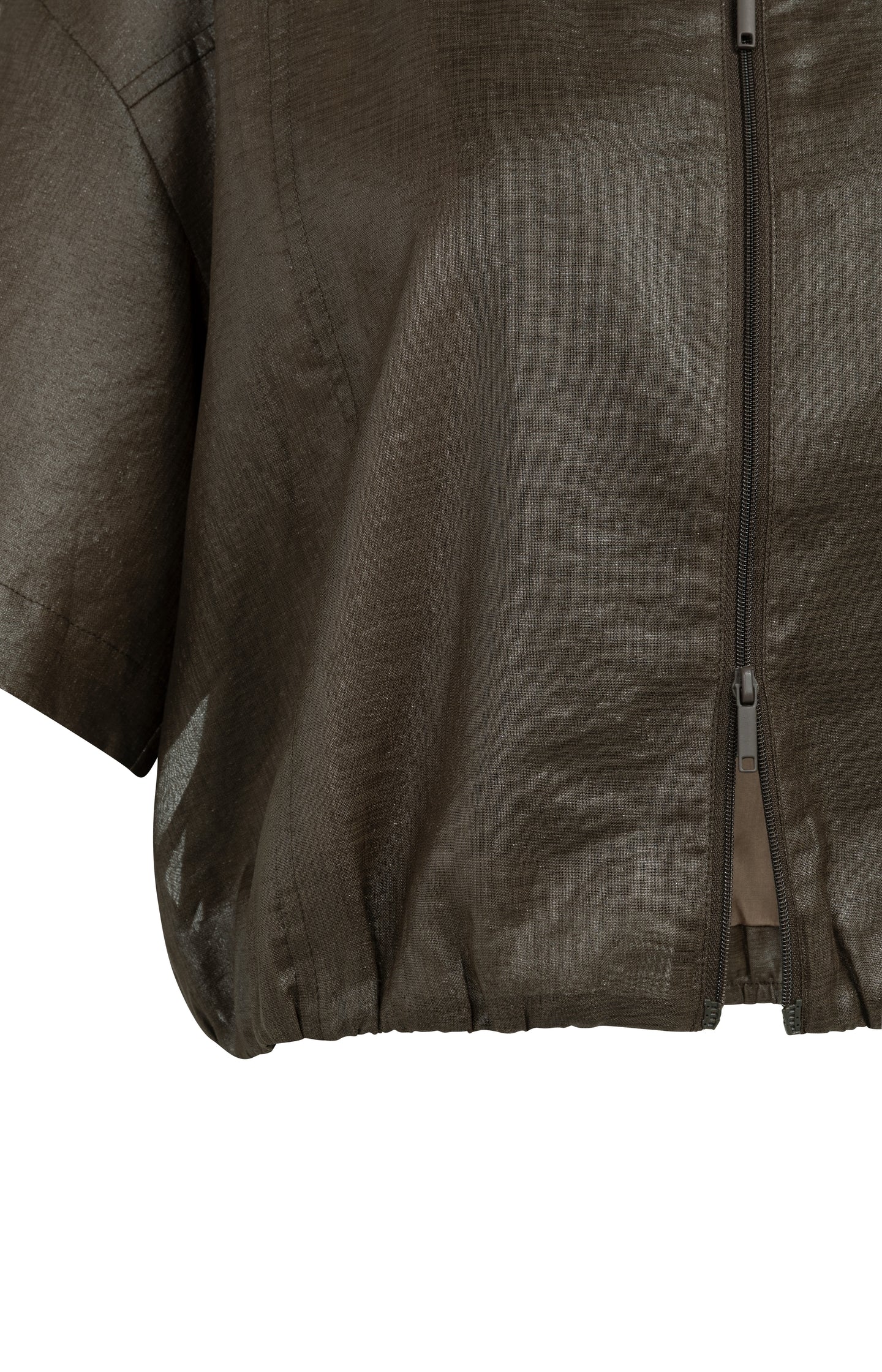 Blouse jacket with coated finish - Type: video