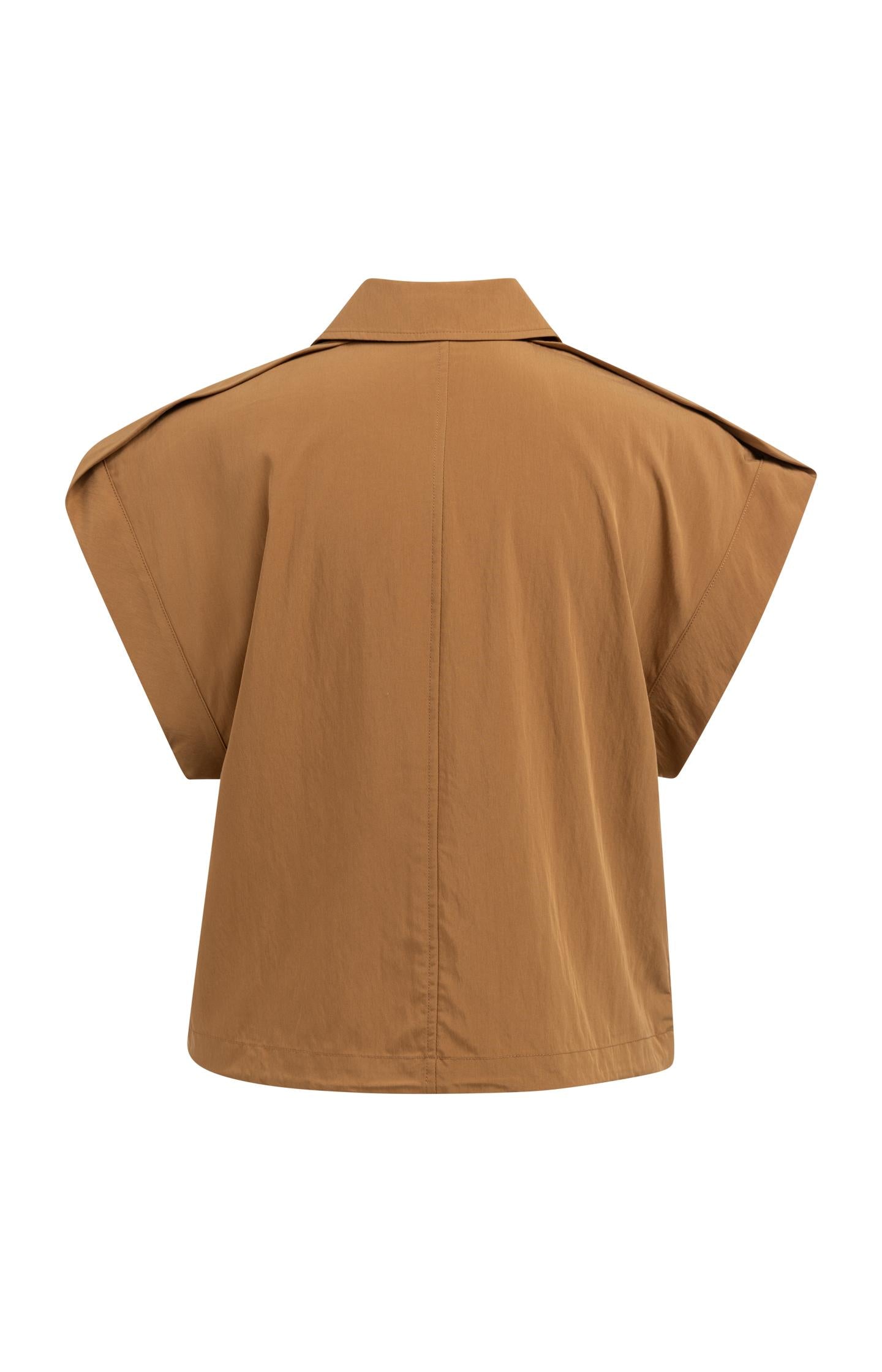 Blouse jacket with zipper and cap sleeves - Type: video
