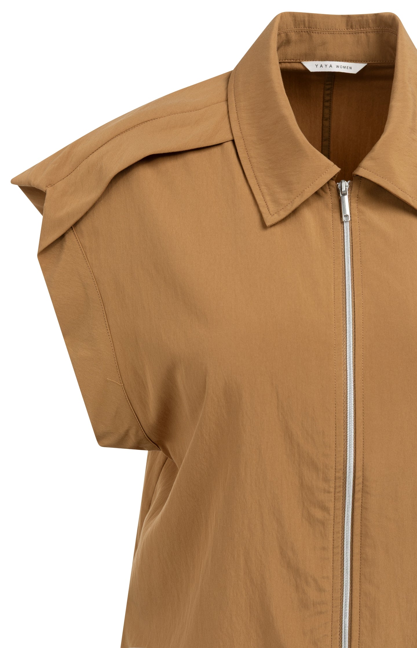 Blouse jacket with zipper and cap sleeves - Type: video