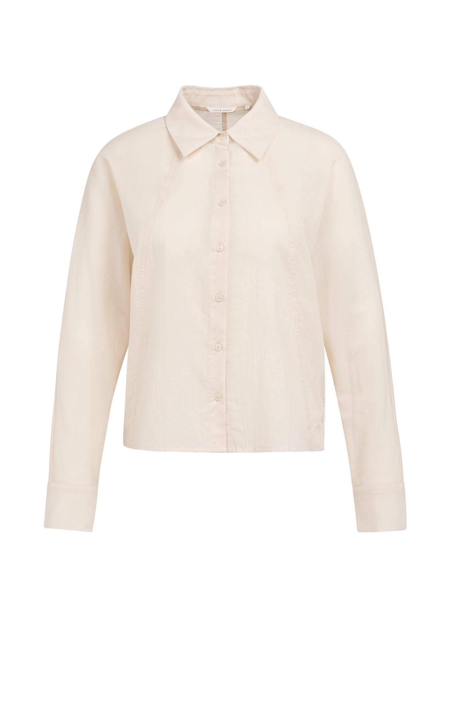 Blouse with angled seams and button details - Type: product