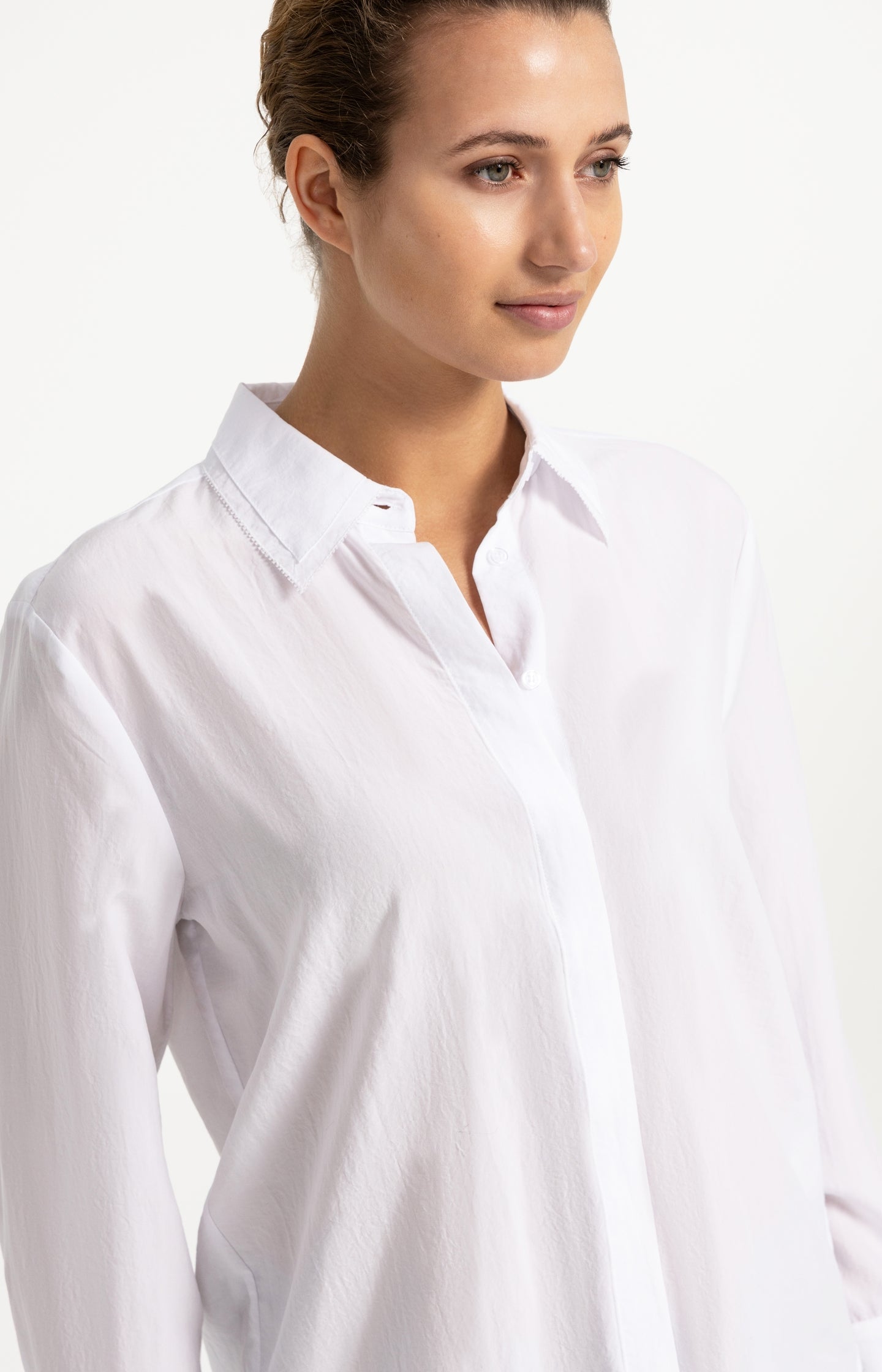 Blouse with collar detail and long sleeves