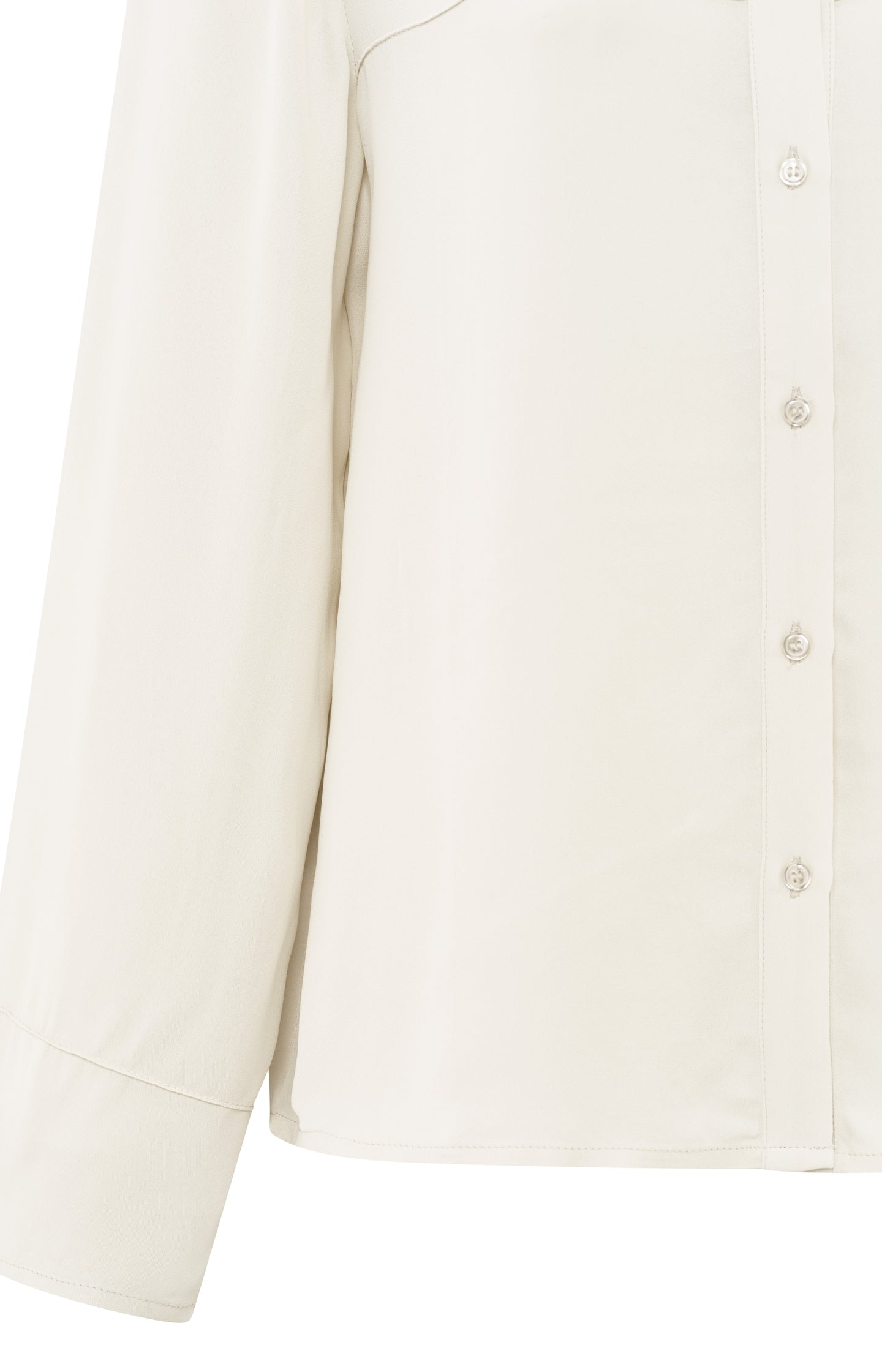 Blouse with decorative seams