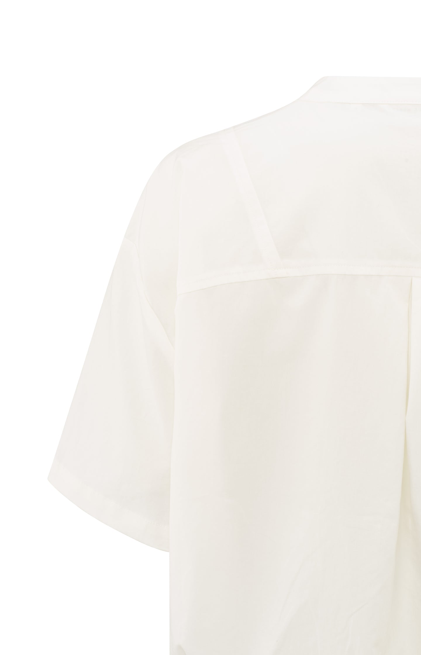 Blouse with drawcord and refined stitching details