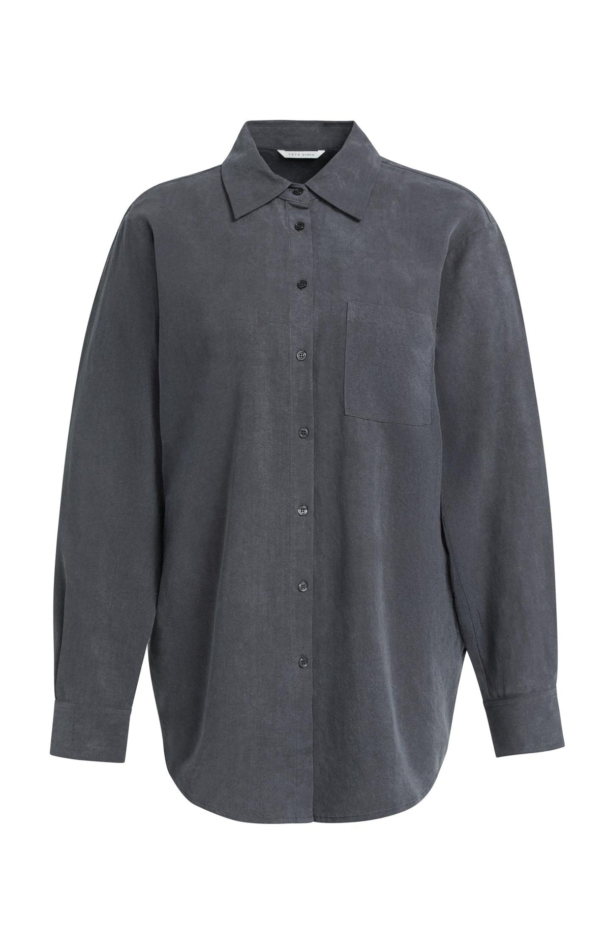 Blouse with layered gilet and pleated details