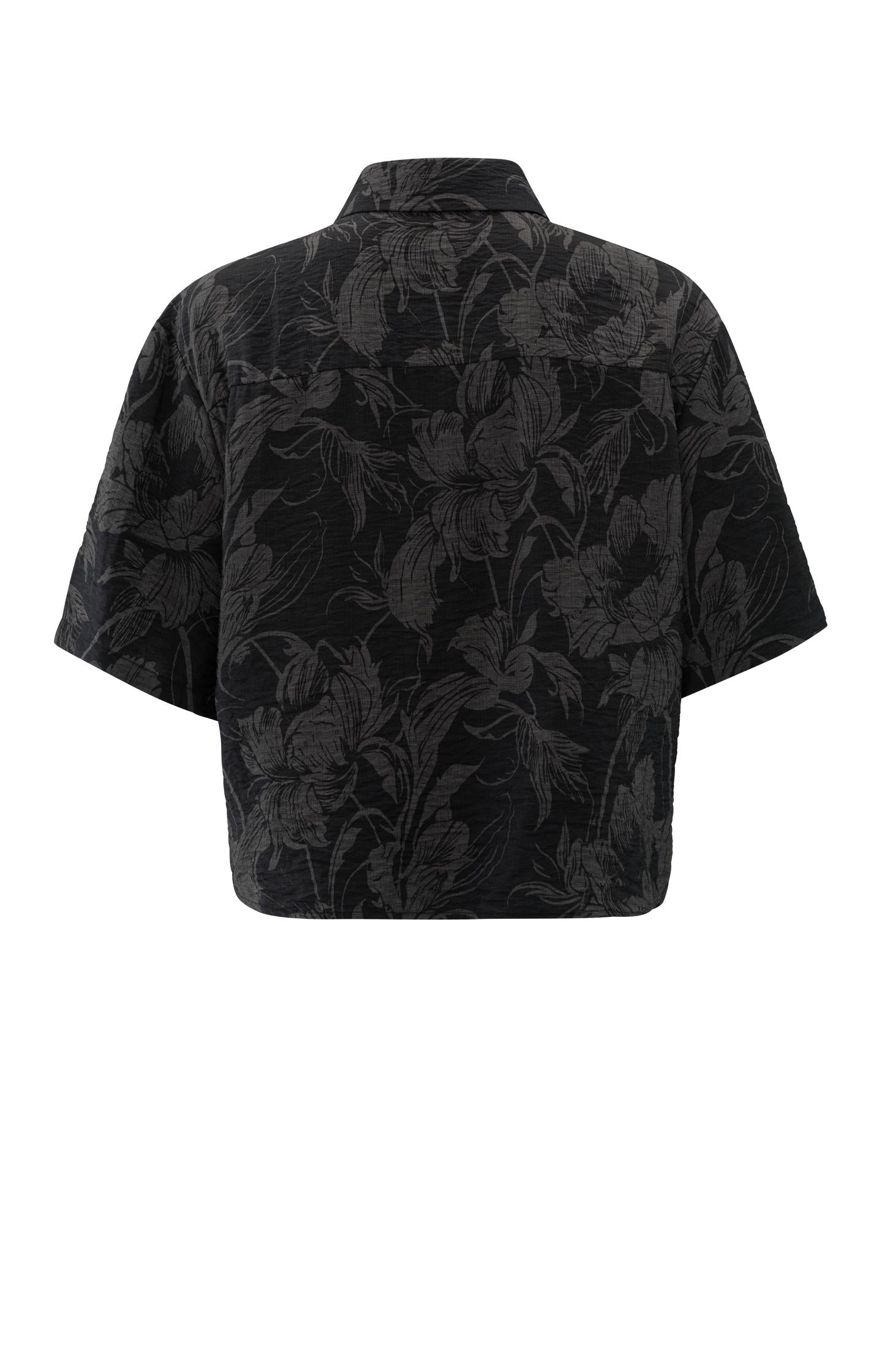 Blouse with print and short sleeves