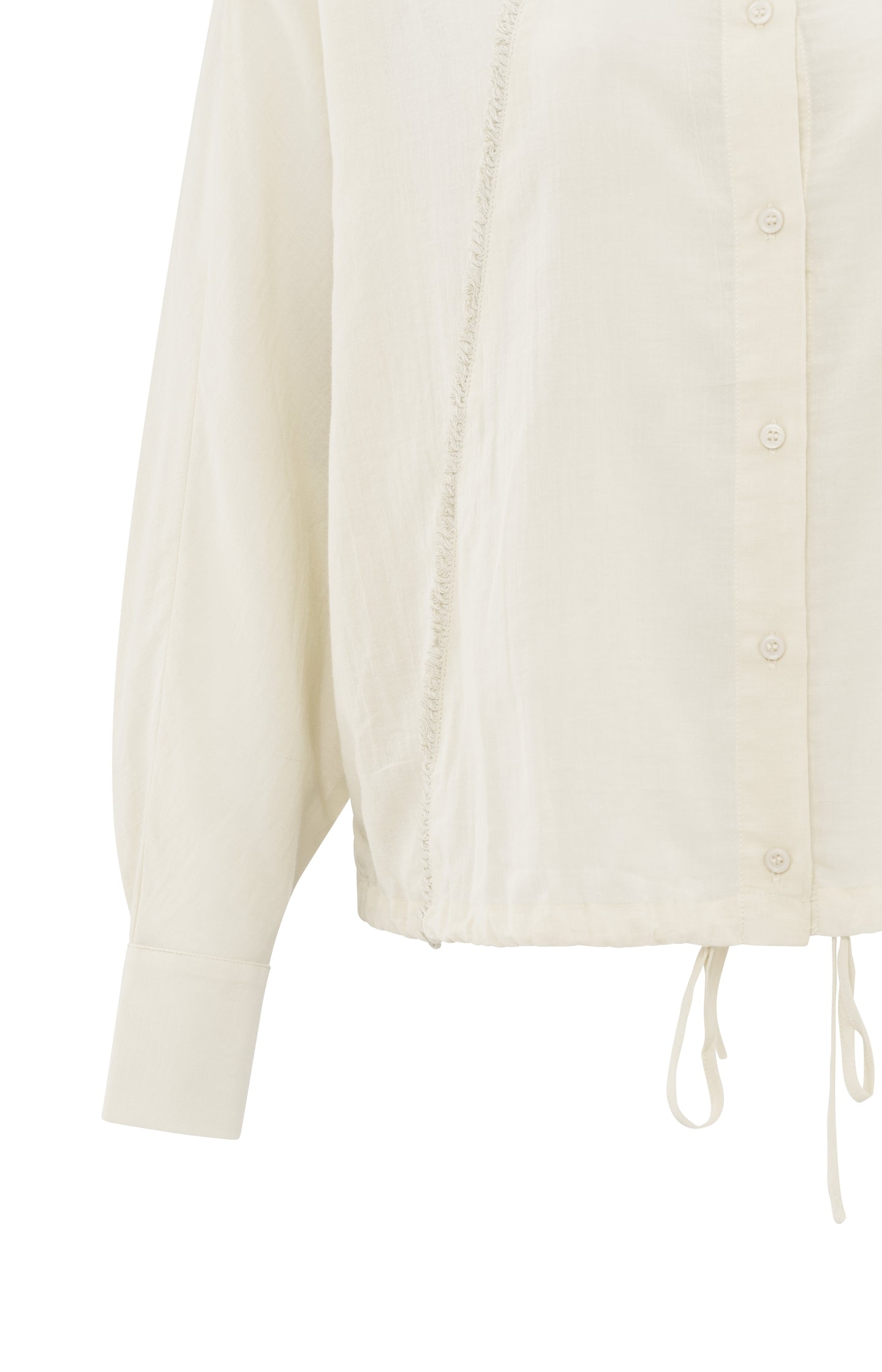 Blouse with subtle stitching details