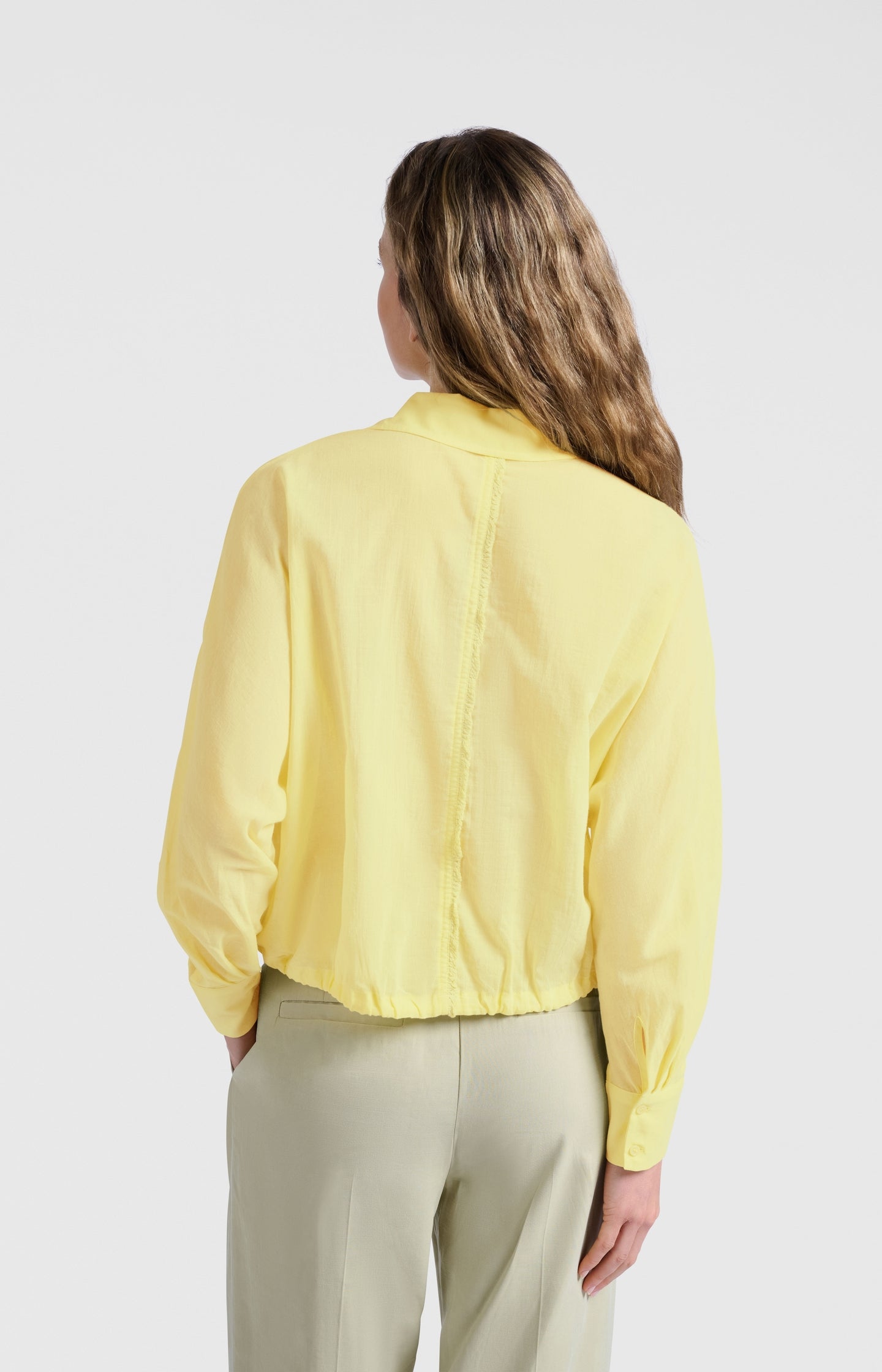 Blouse with subtle stitching details