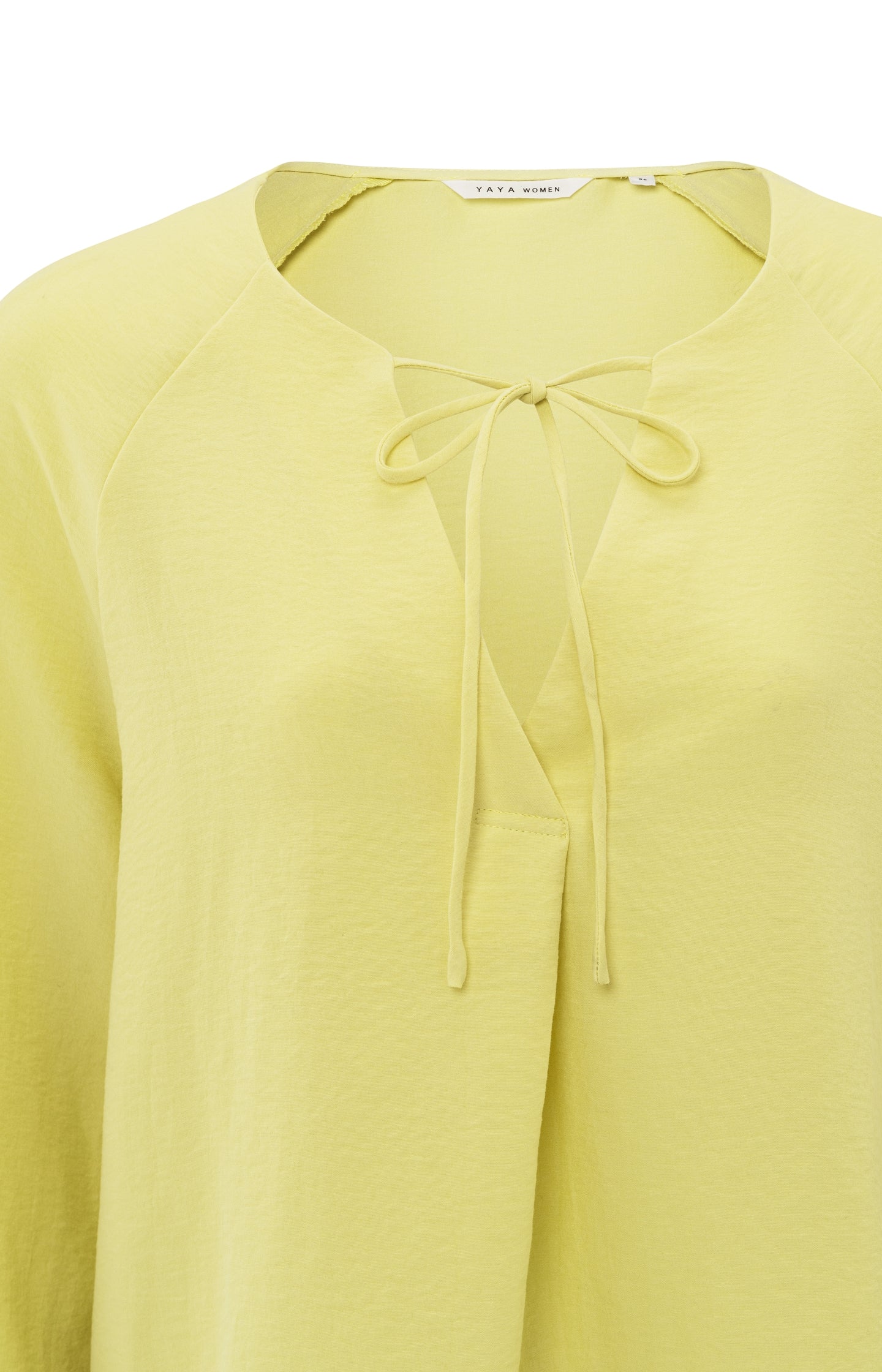 Blouse with V-neck and tie detail