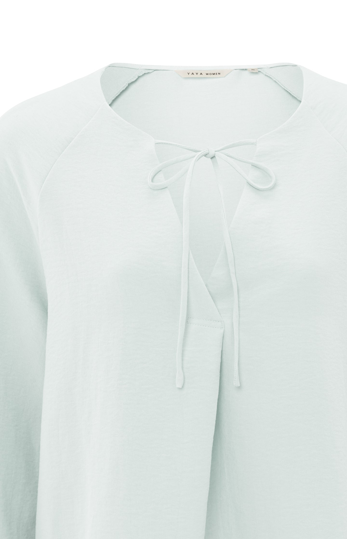 Blouse with V-neck and tie detail