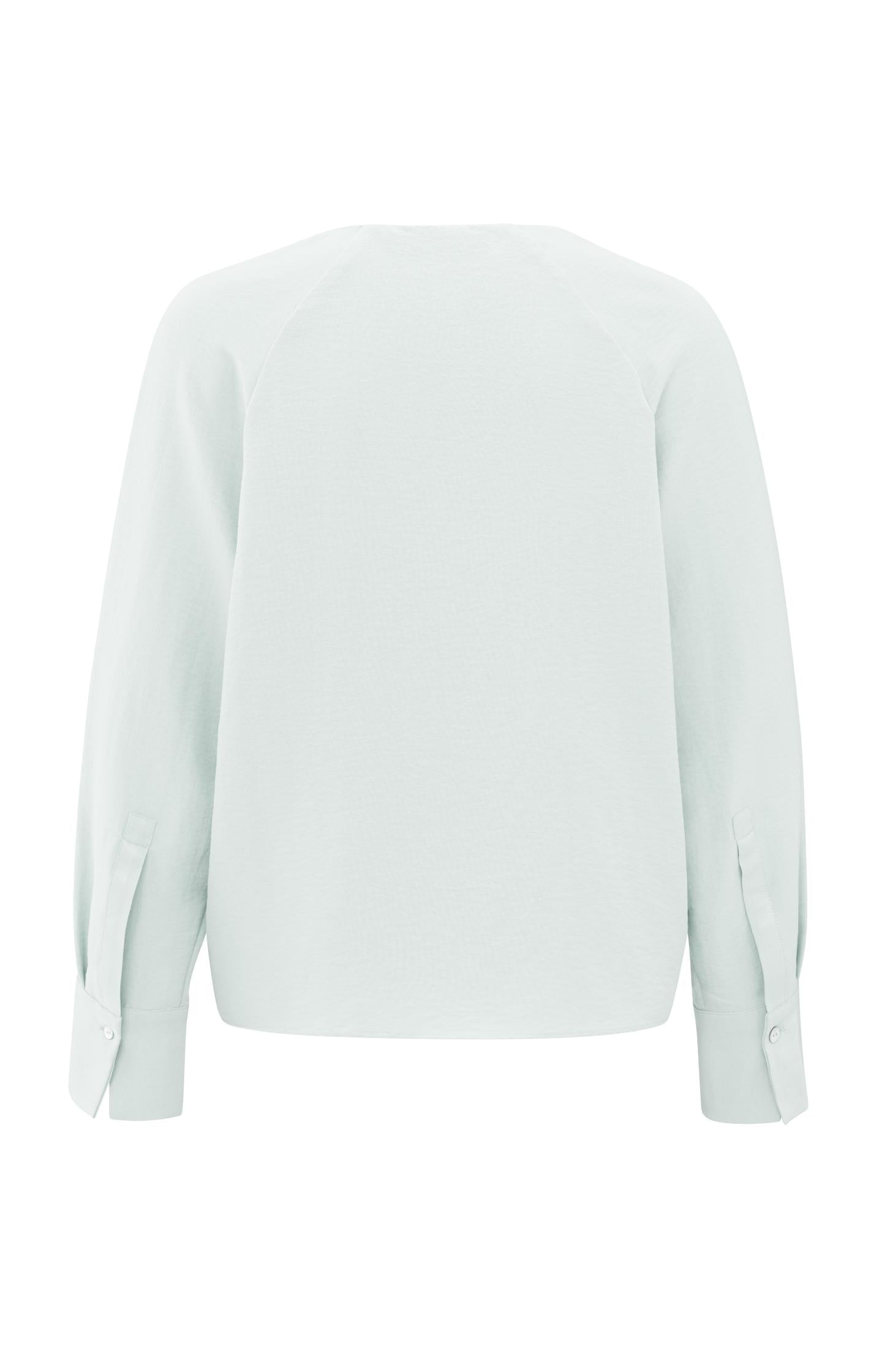 Blouse with V-neck and tie detail