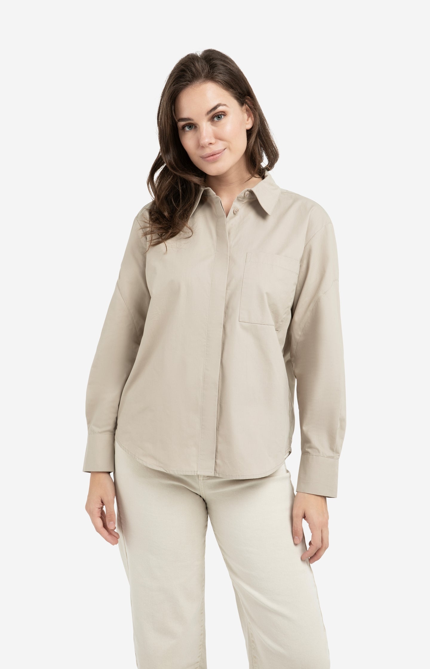 Boyfriend blouse with seam detail