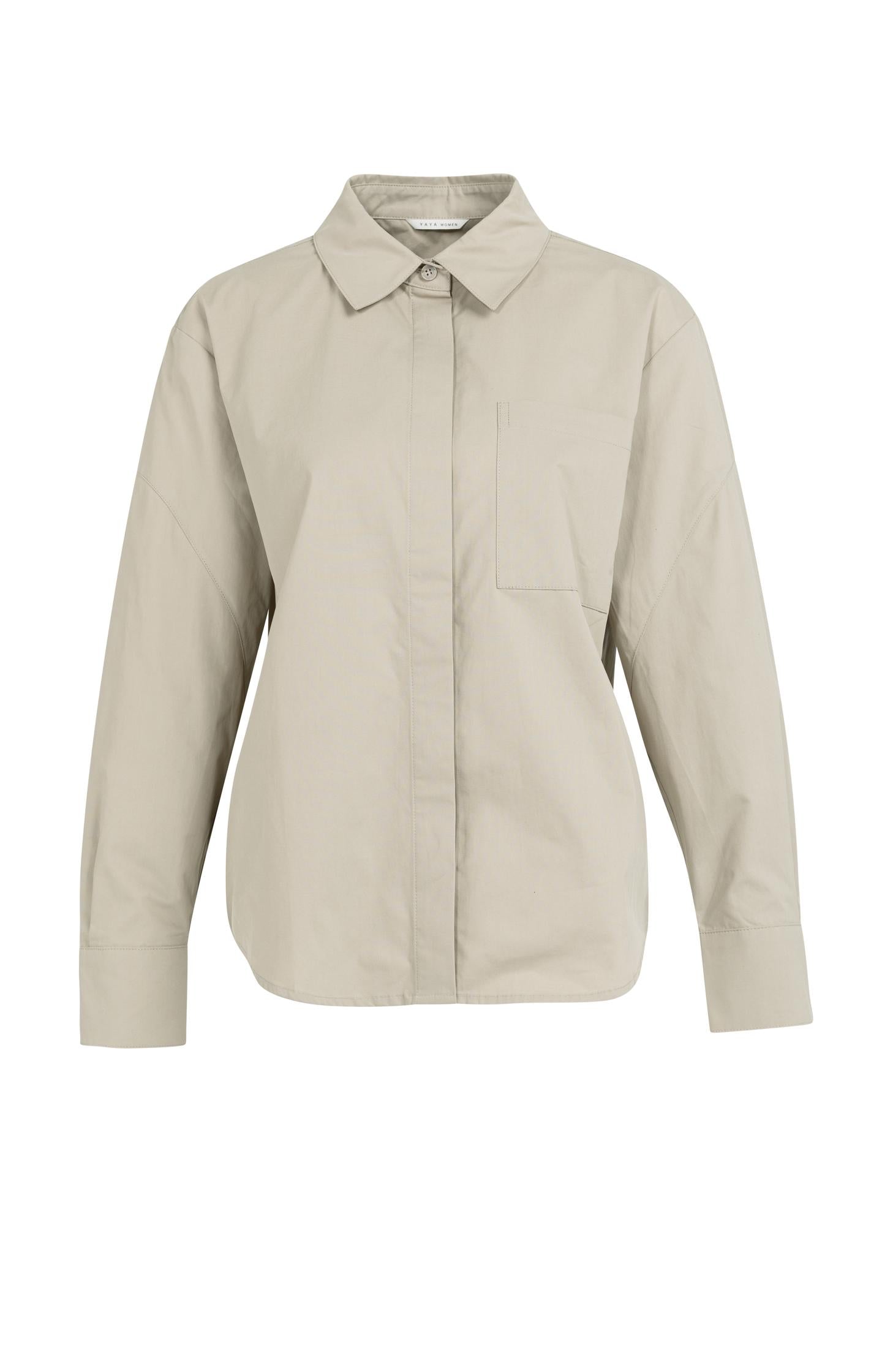 Boyfriend blouse with seam detail