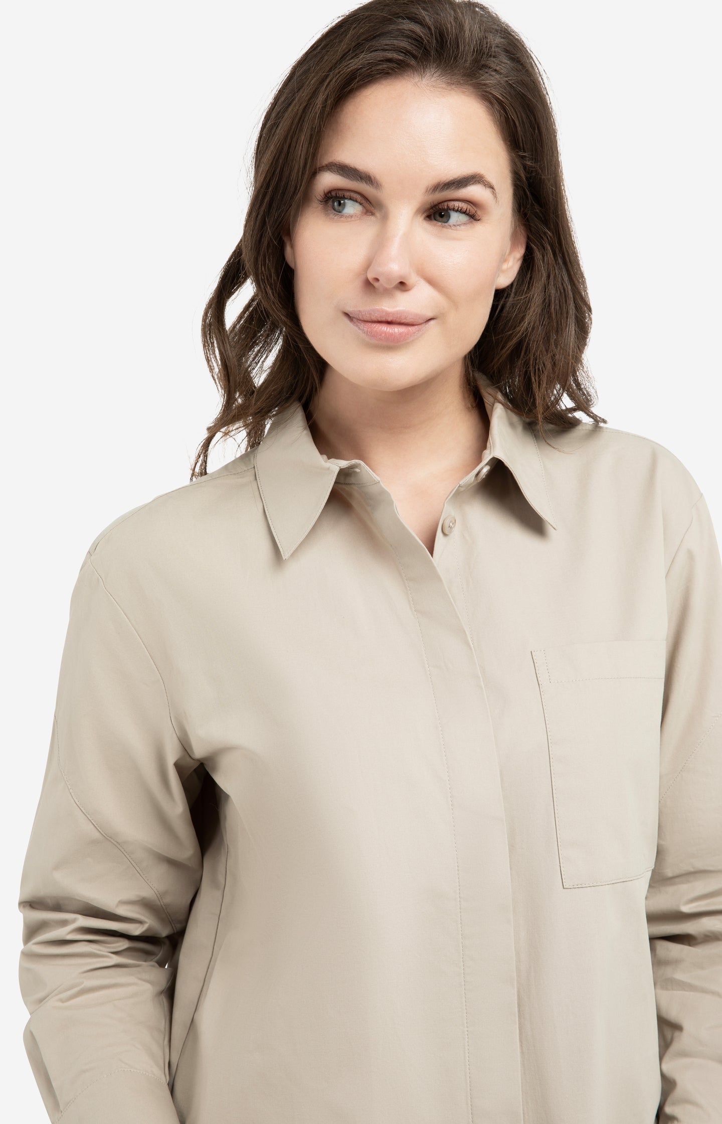 Boyfriend blouse with seam detail