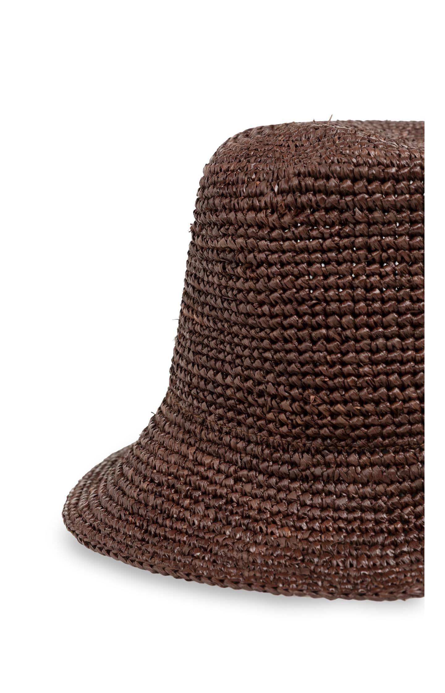 Bucket hat in crochet straw - Type: lookbook