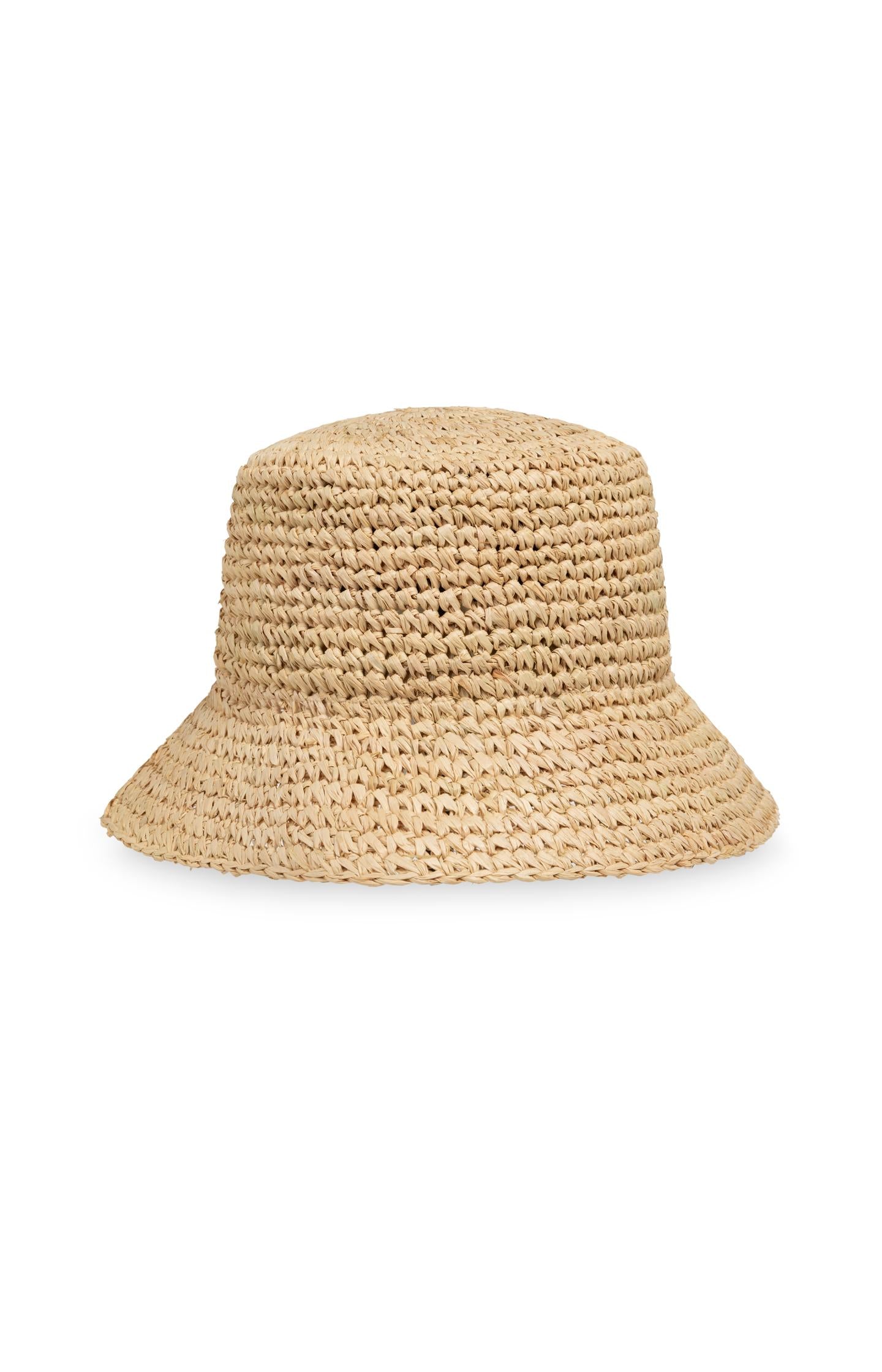 Bucket hat in crochet straw - Type: lookbook