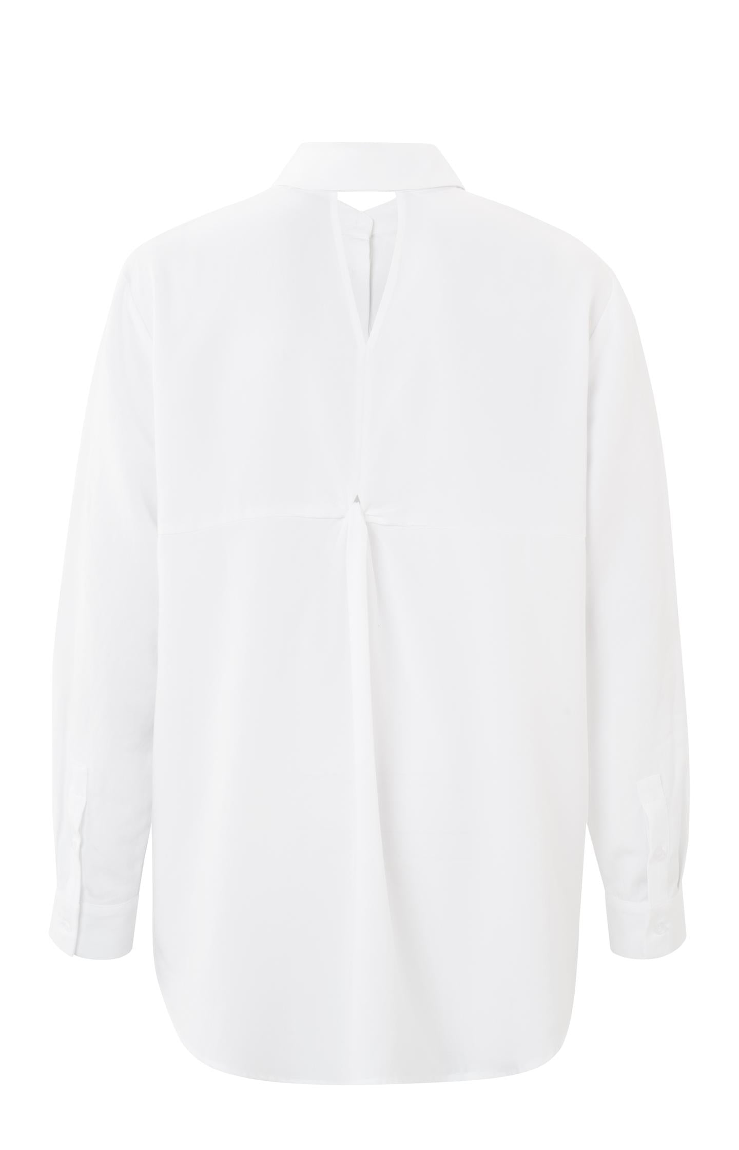 Button up blouse with long sleeves and detail on the back