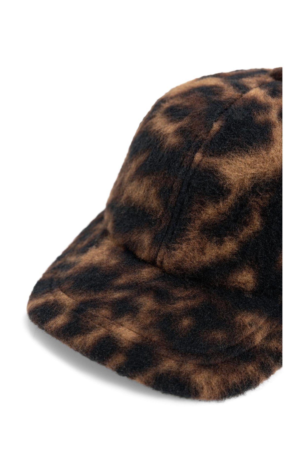 Cap with leopard print - Cocoa Brown Dessin