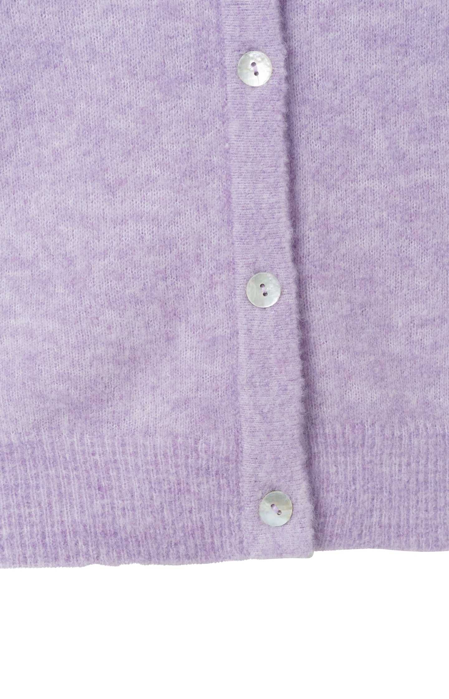 Cardigan with long sleeves, buttons and ribbed trims