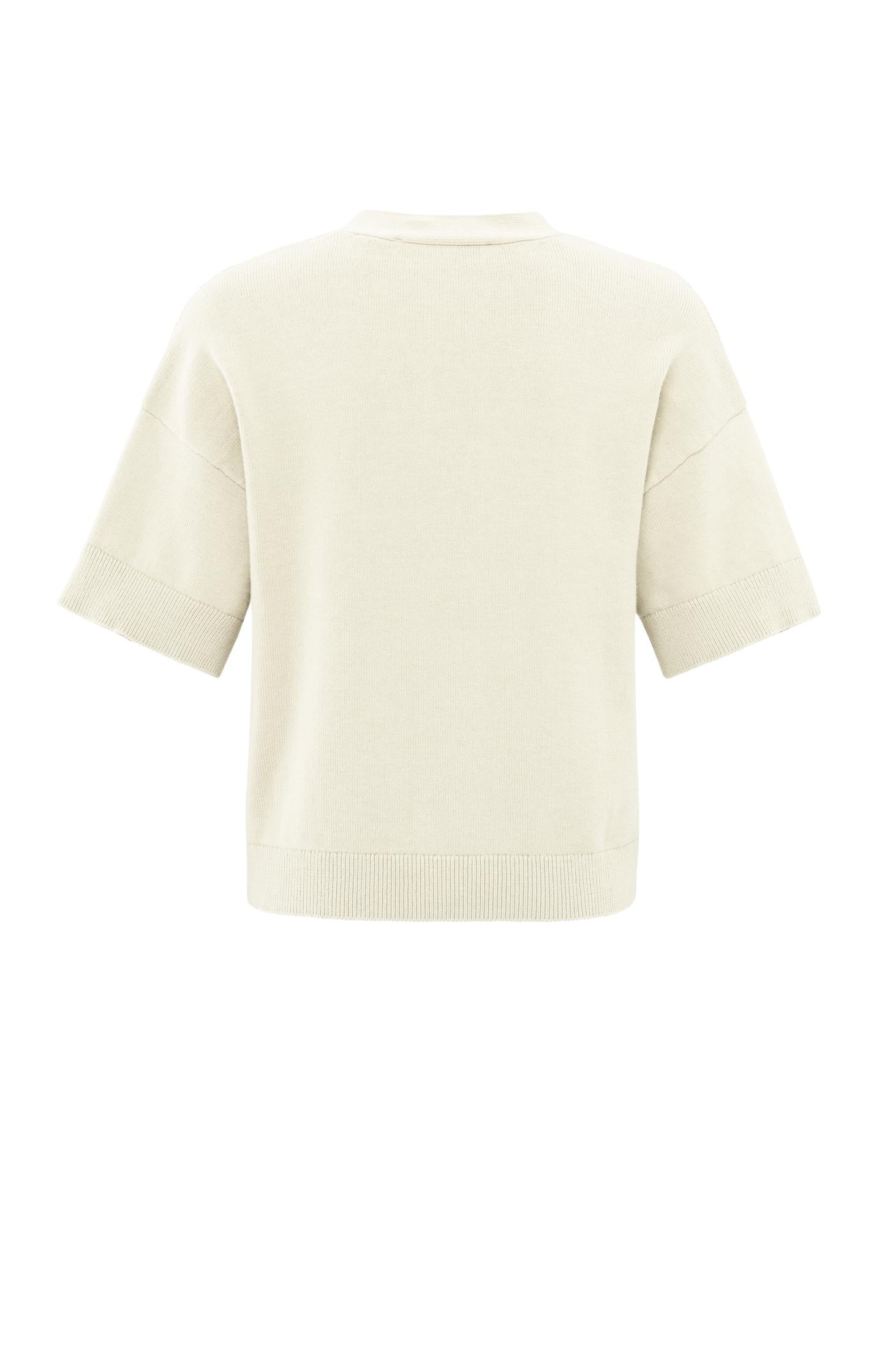 Cardigan with ribbed details