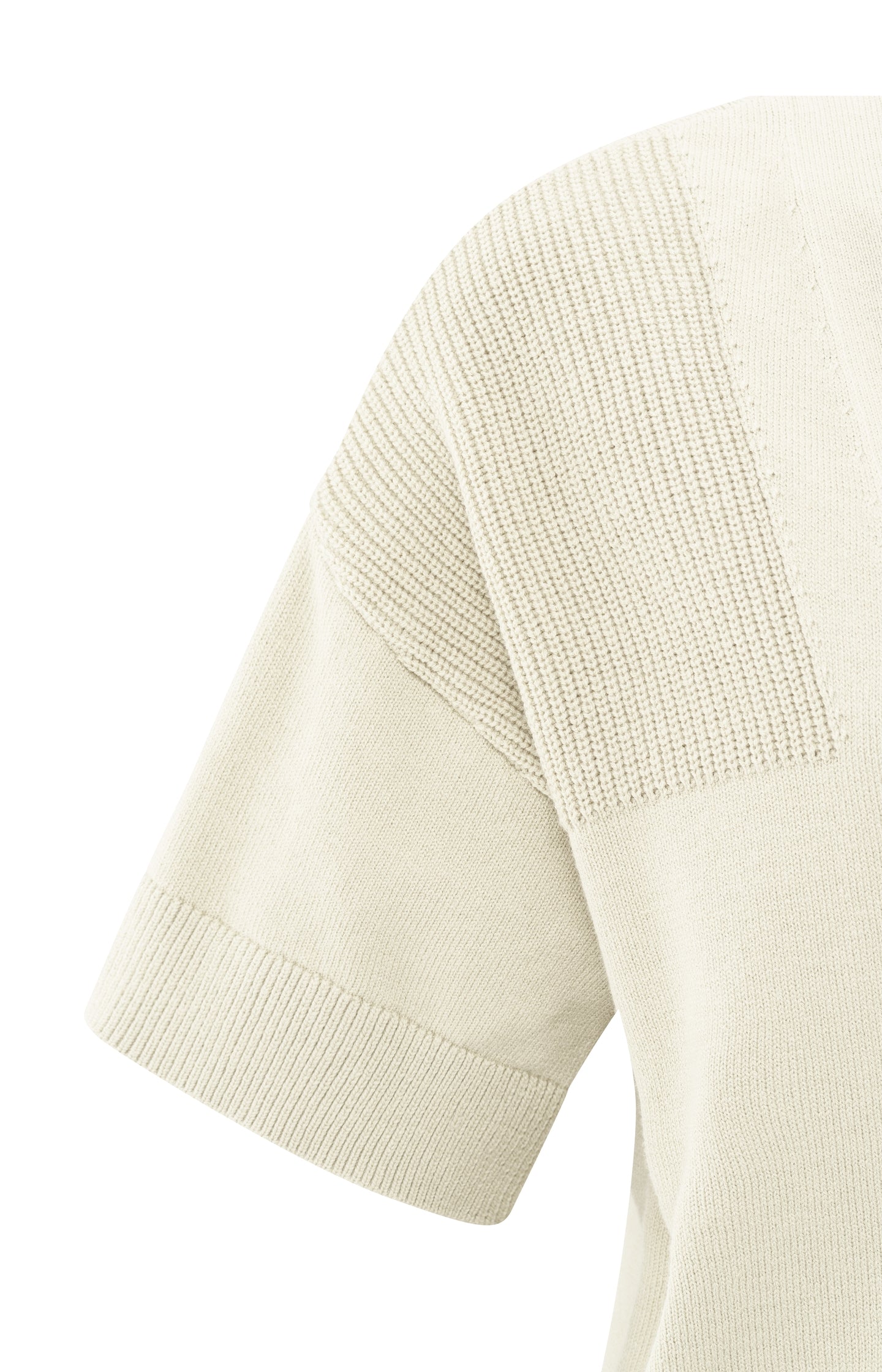 Cardigan with ribbed details