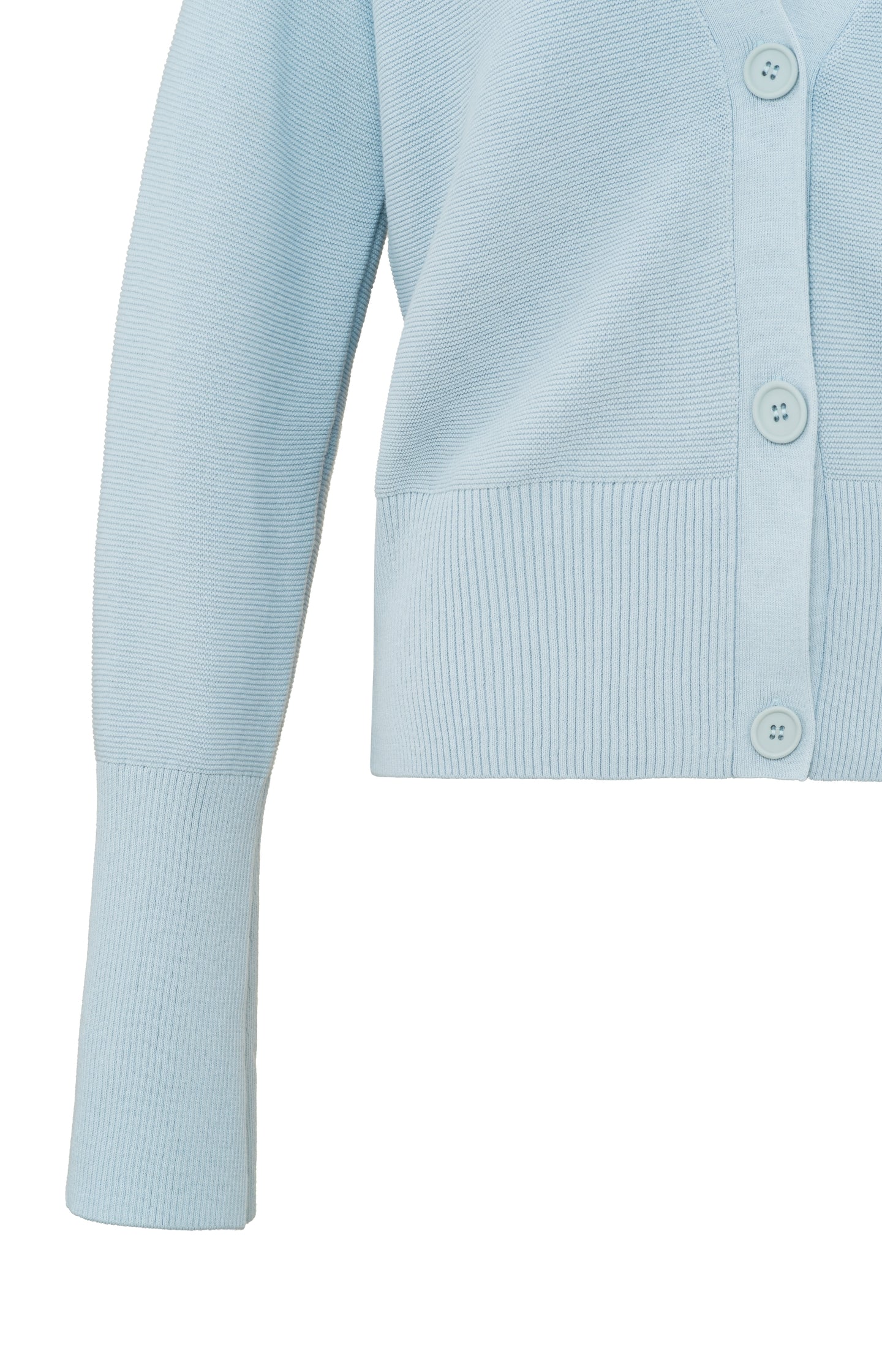 Cardigan with V-neck,buttons and long wide sleeves