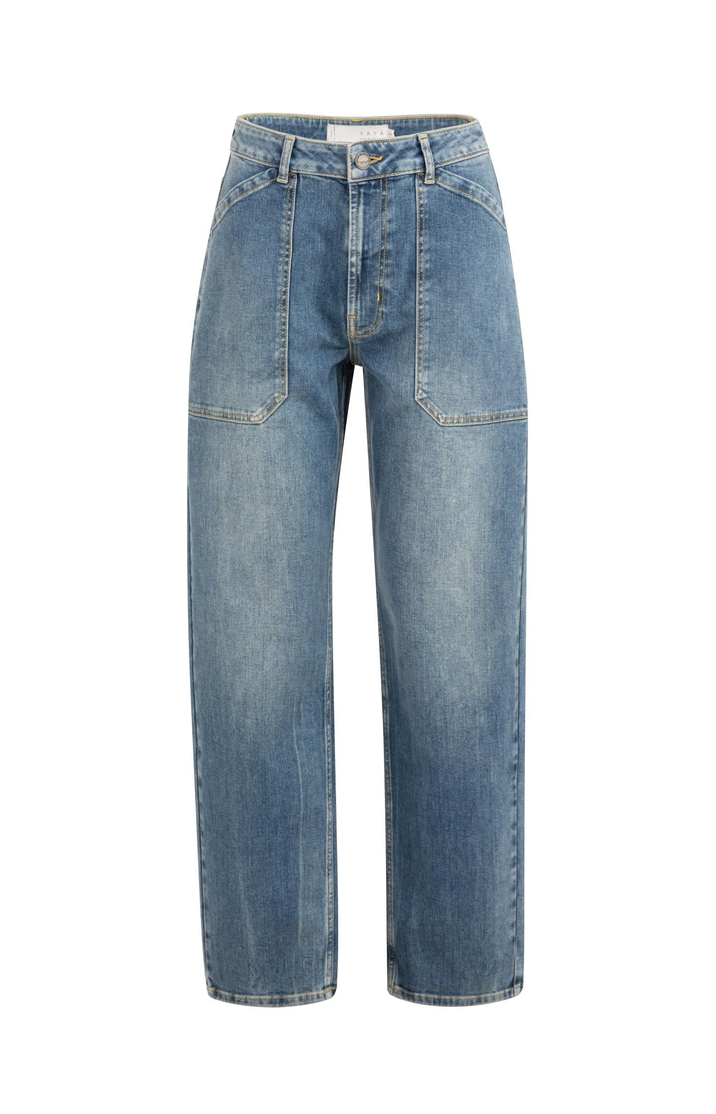 Cargo jeans with low crotch and wide legs - Type: product