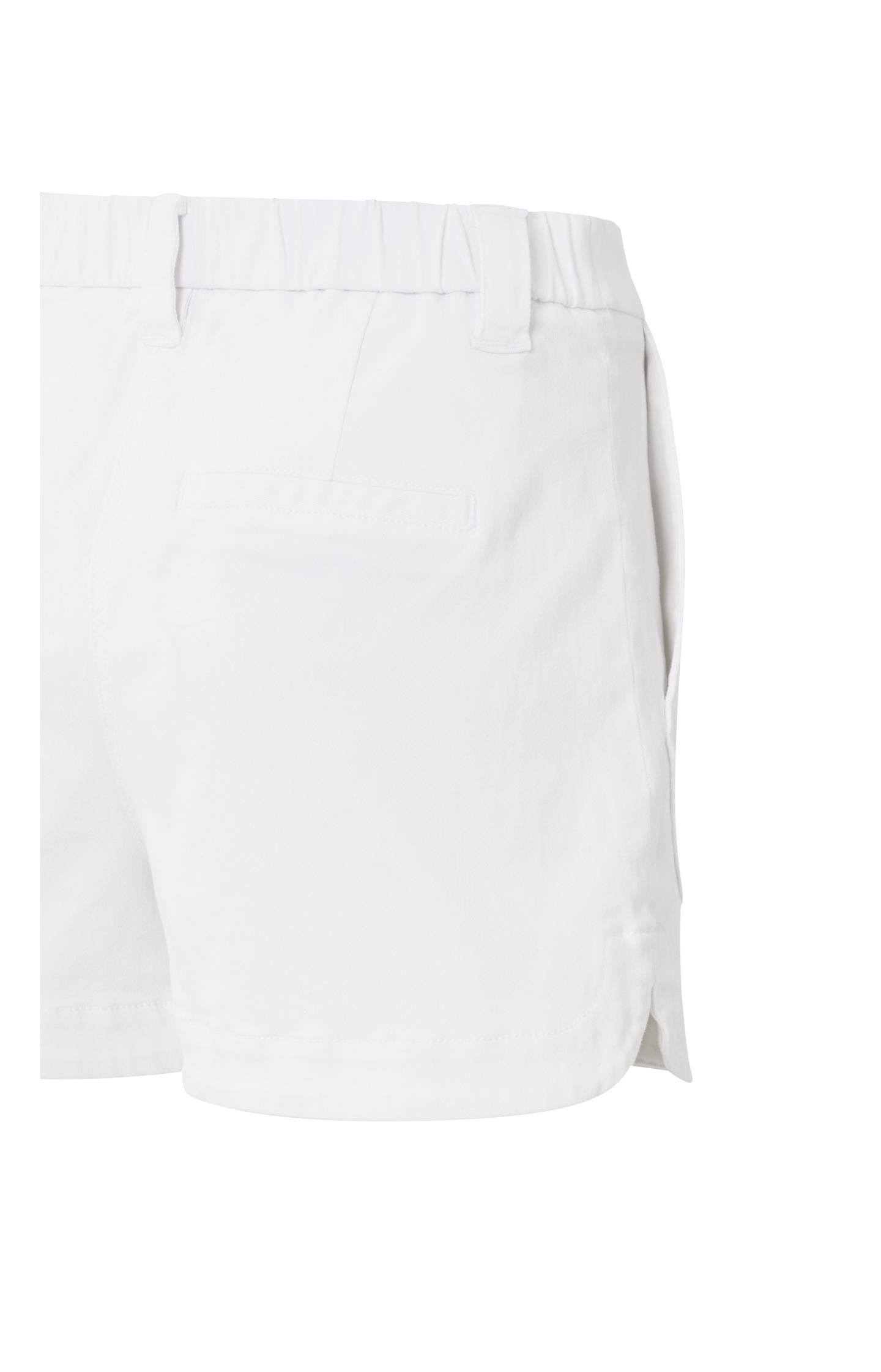 Cargo shorts with patch pockets and elastic waistband