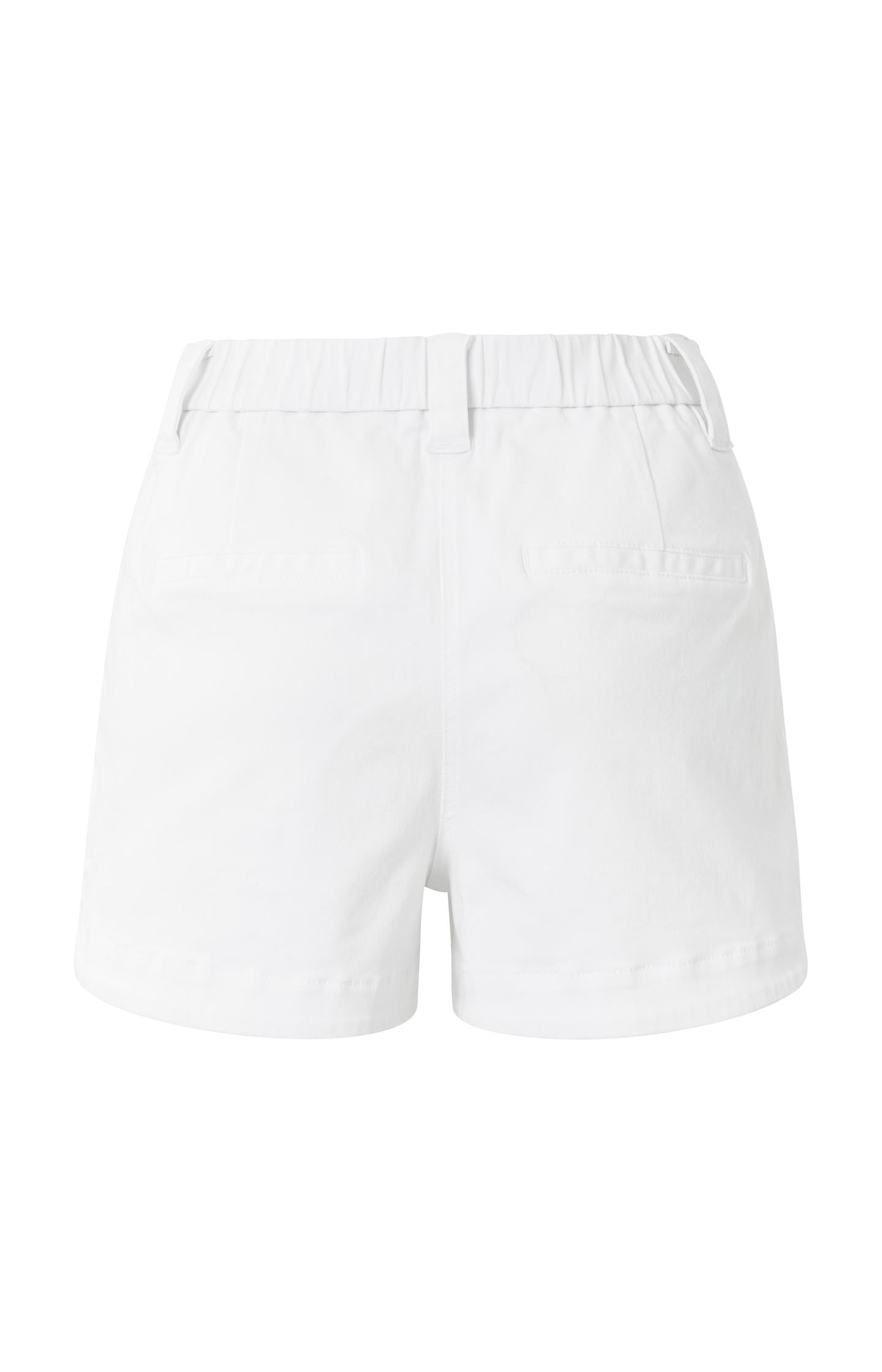 Cargo shorts with patch pockets and elastic waistband