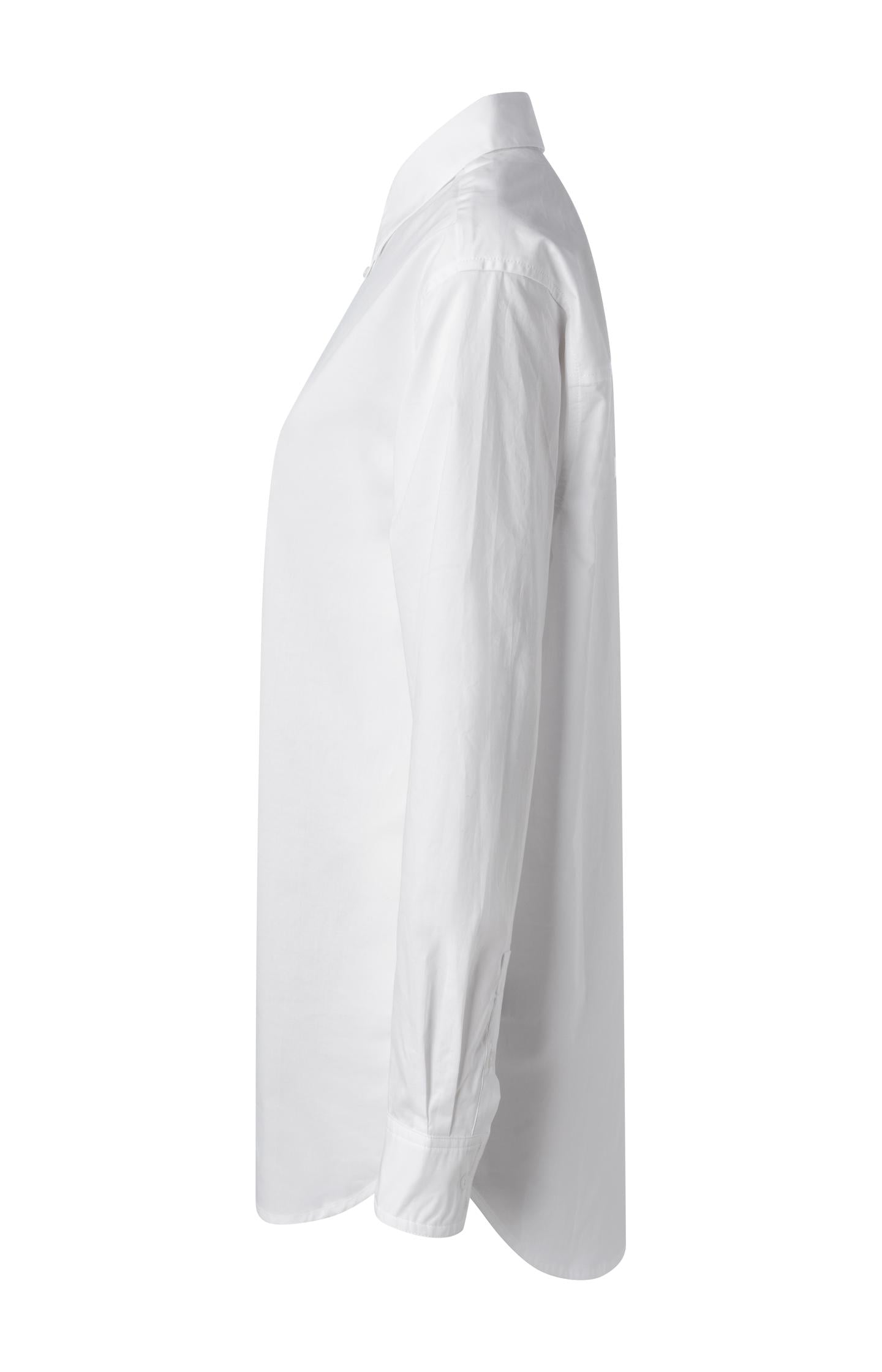 Classic poplin shirt with oversized boyfriend fit