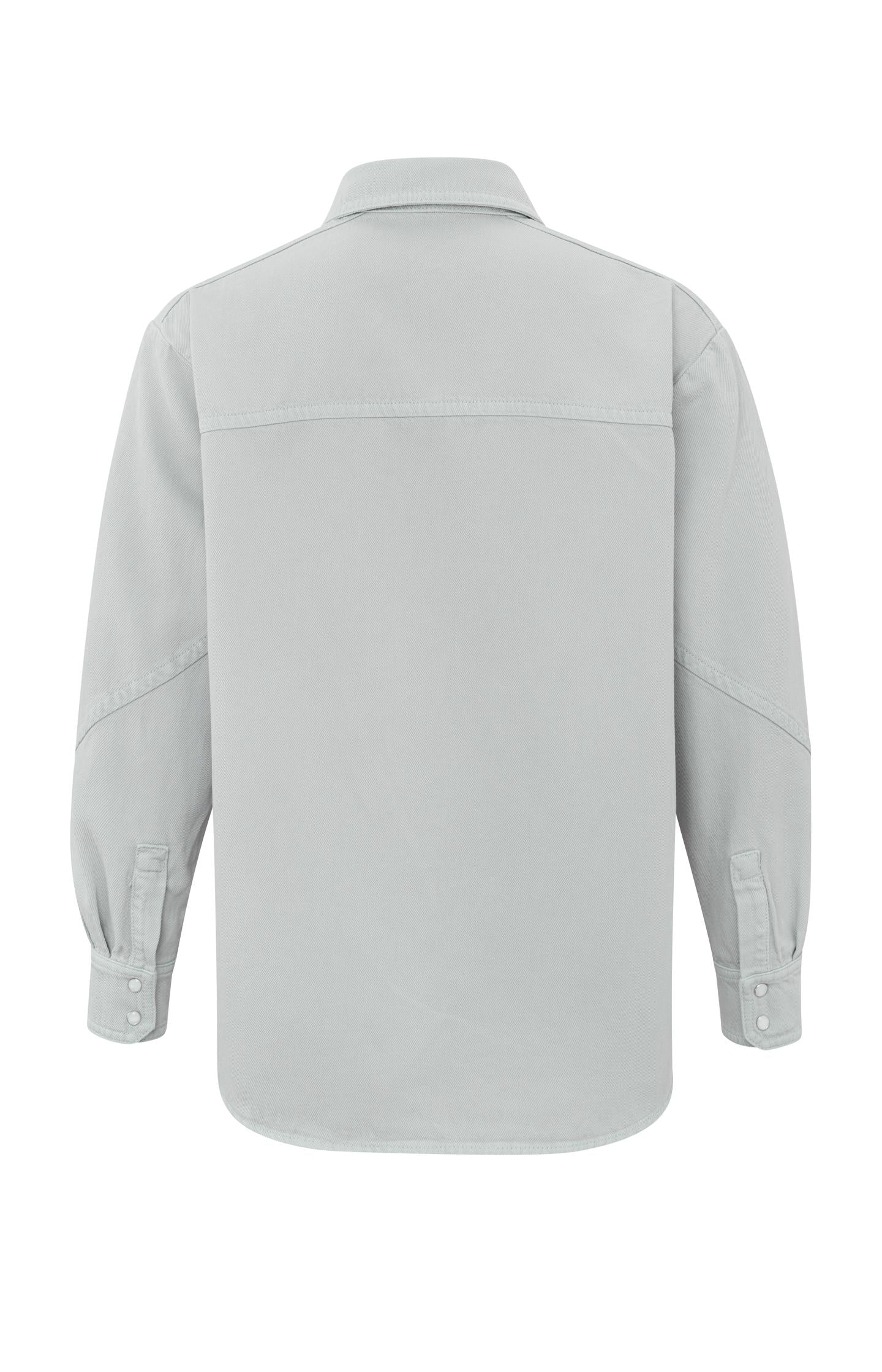 Cotton blouse with collar, long sleeves and buttons