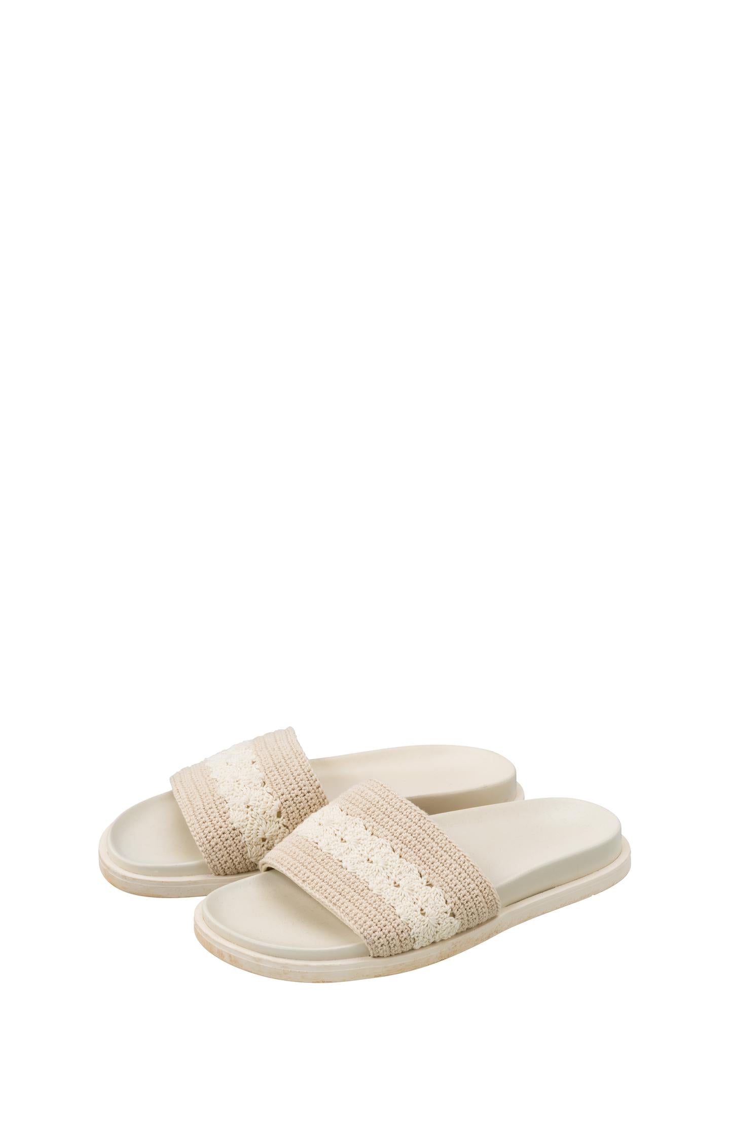 Crochet sandal with stripe - Star White Dessin - Type: product