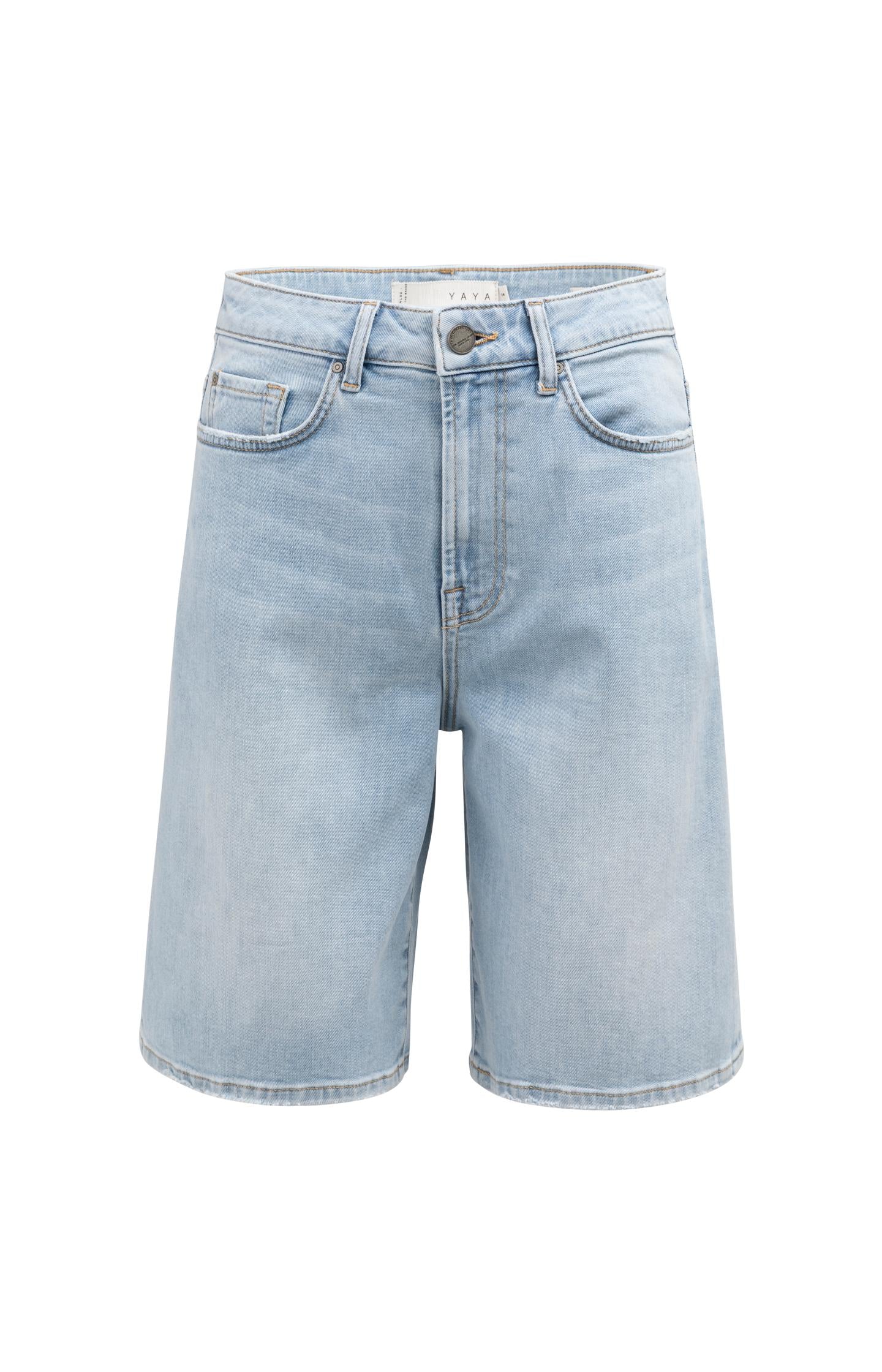 Denim-Bermudashorts mit normaler Passform