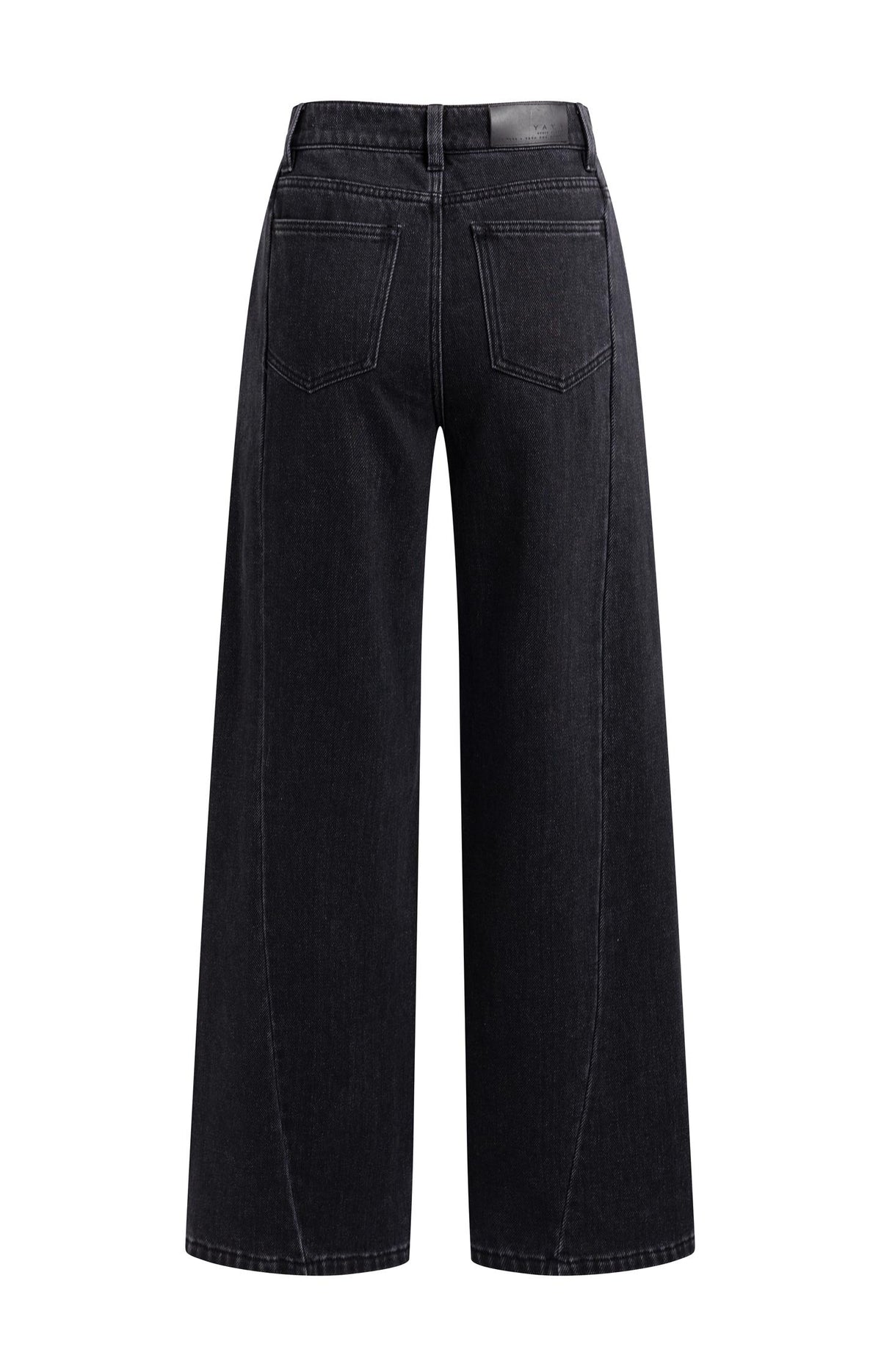 Denim met hoge taille en wijde pijpen - L32 - Black Denim