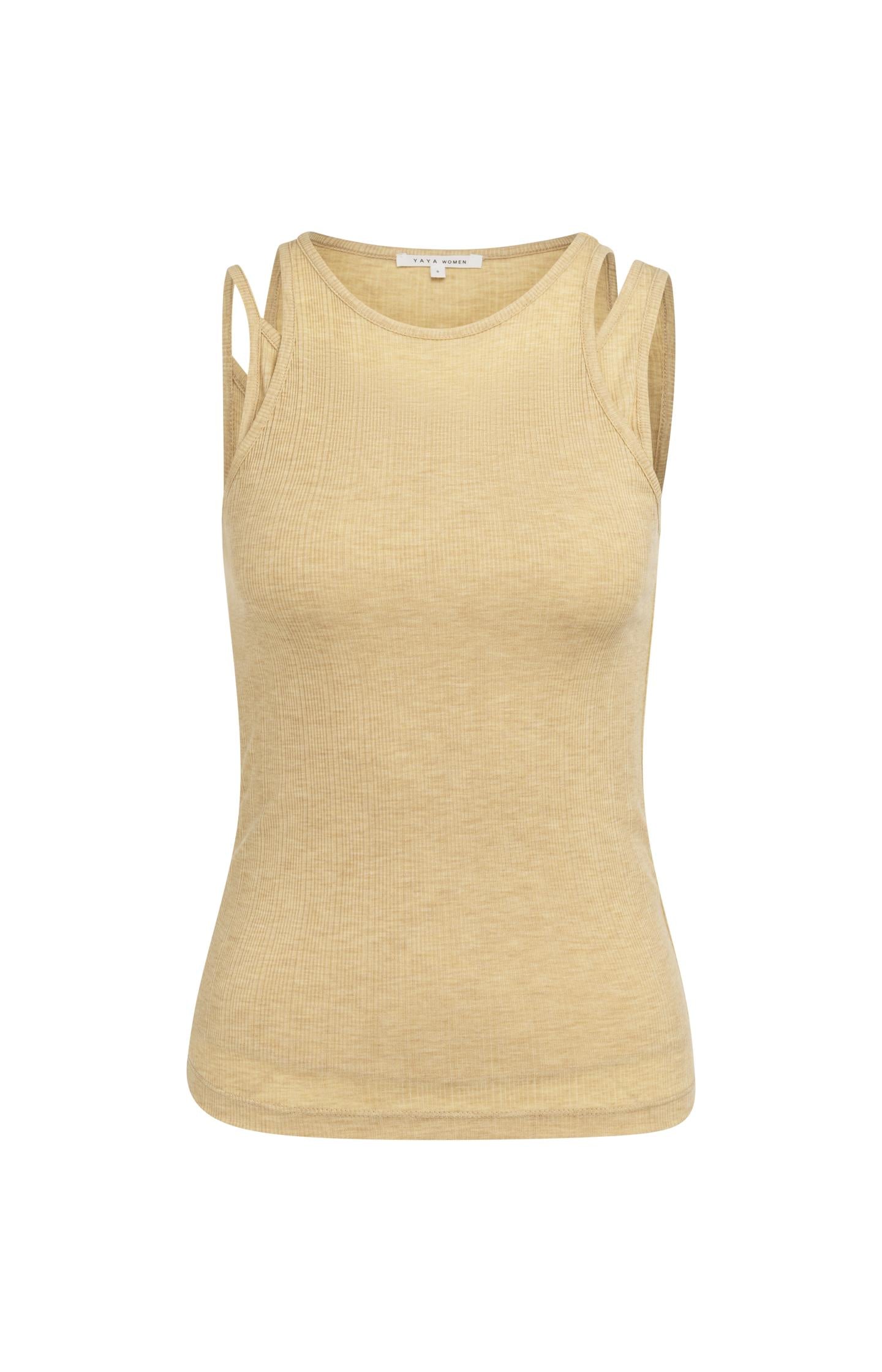 Double-layer singlet with asymmetric straps
