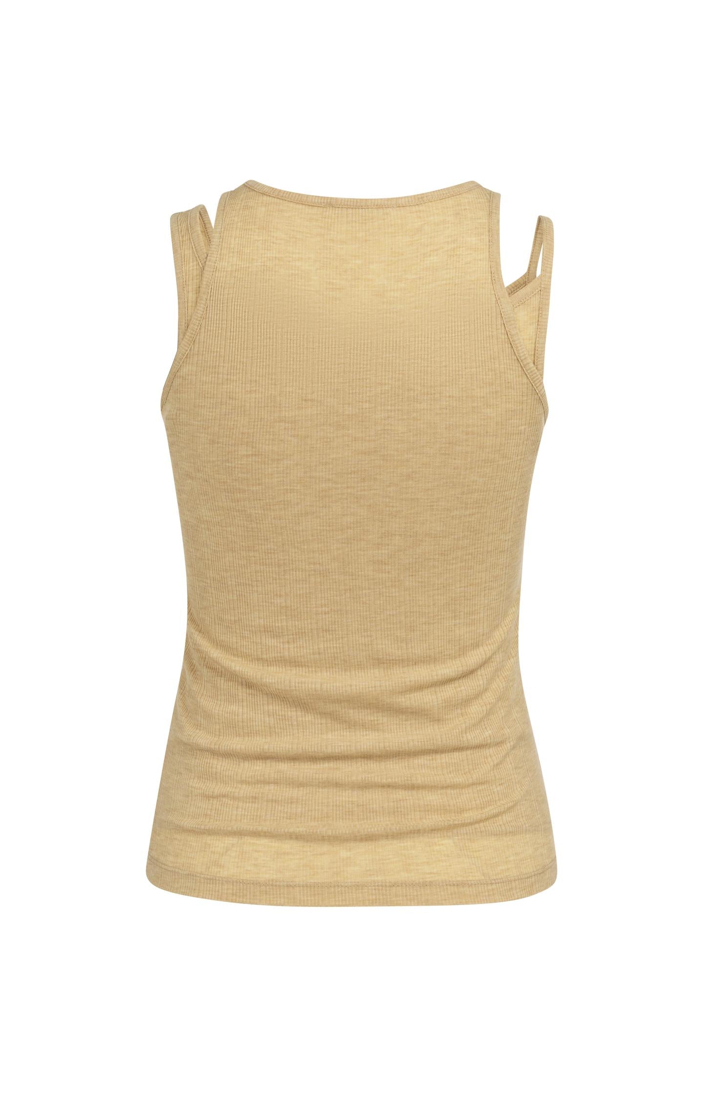 Double-layer singlet with asymmetric straps - Type: lookbook