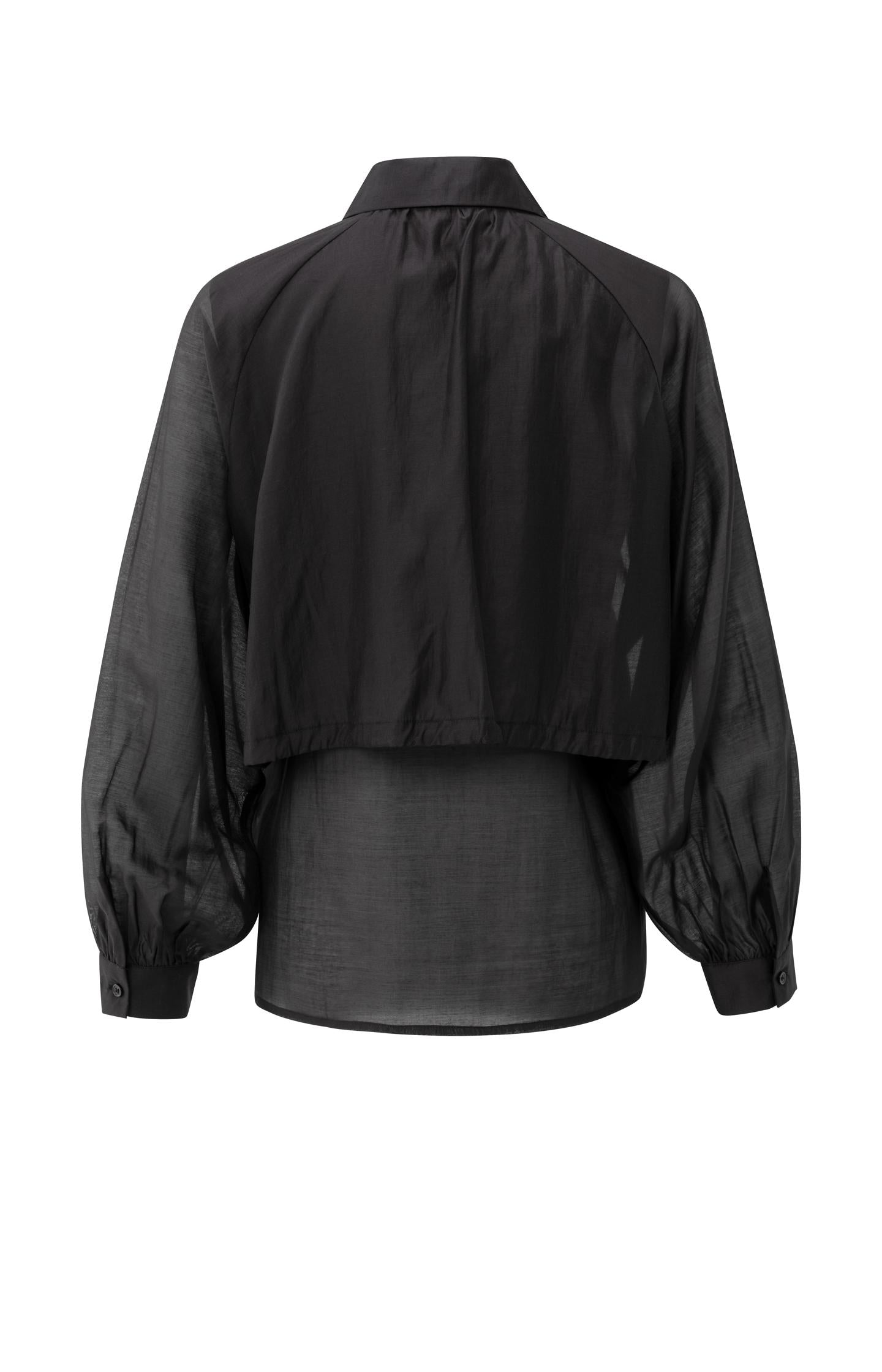 Double layered blouse with embellishments