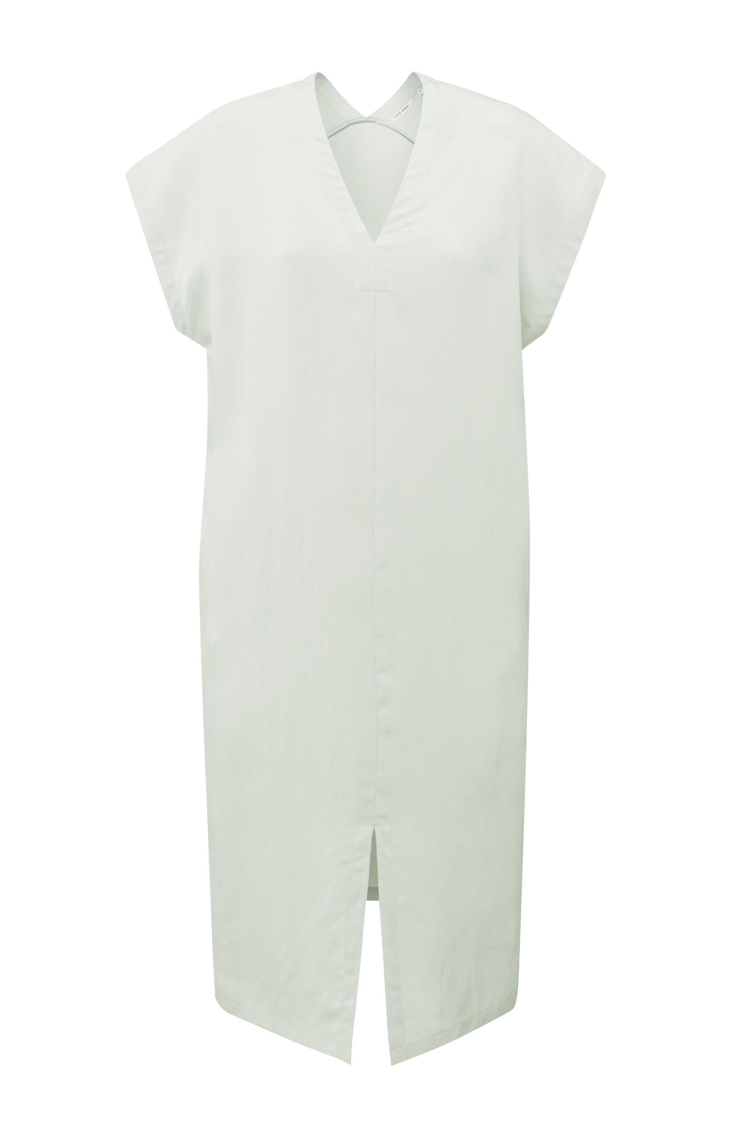 Double V-neck dress with slit - Type: product