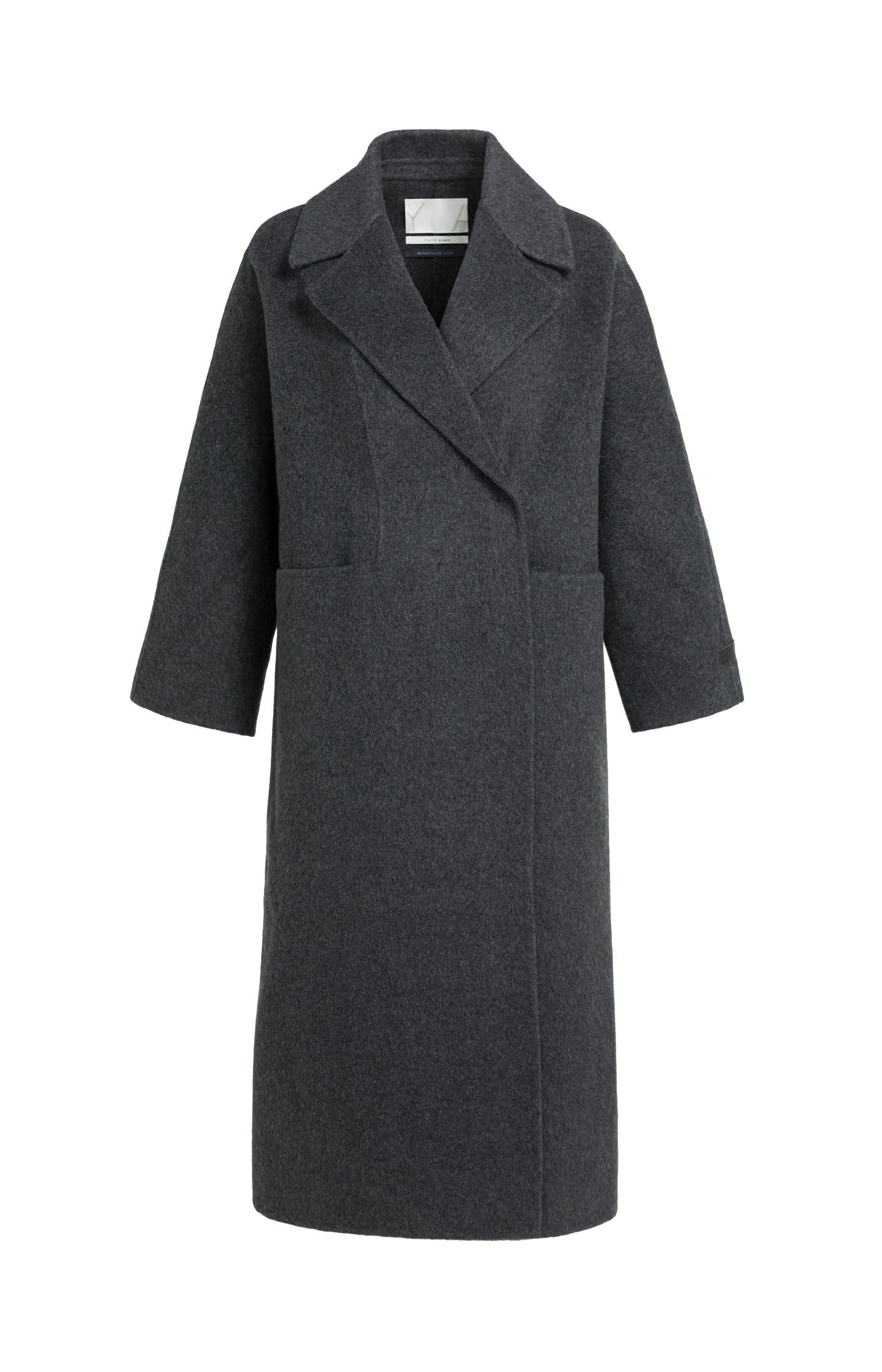 Extralanger Oversize-Mantel aus Wollmischung
