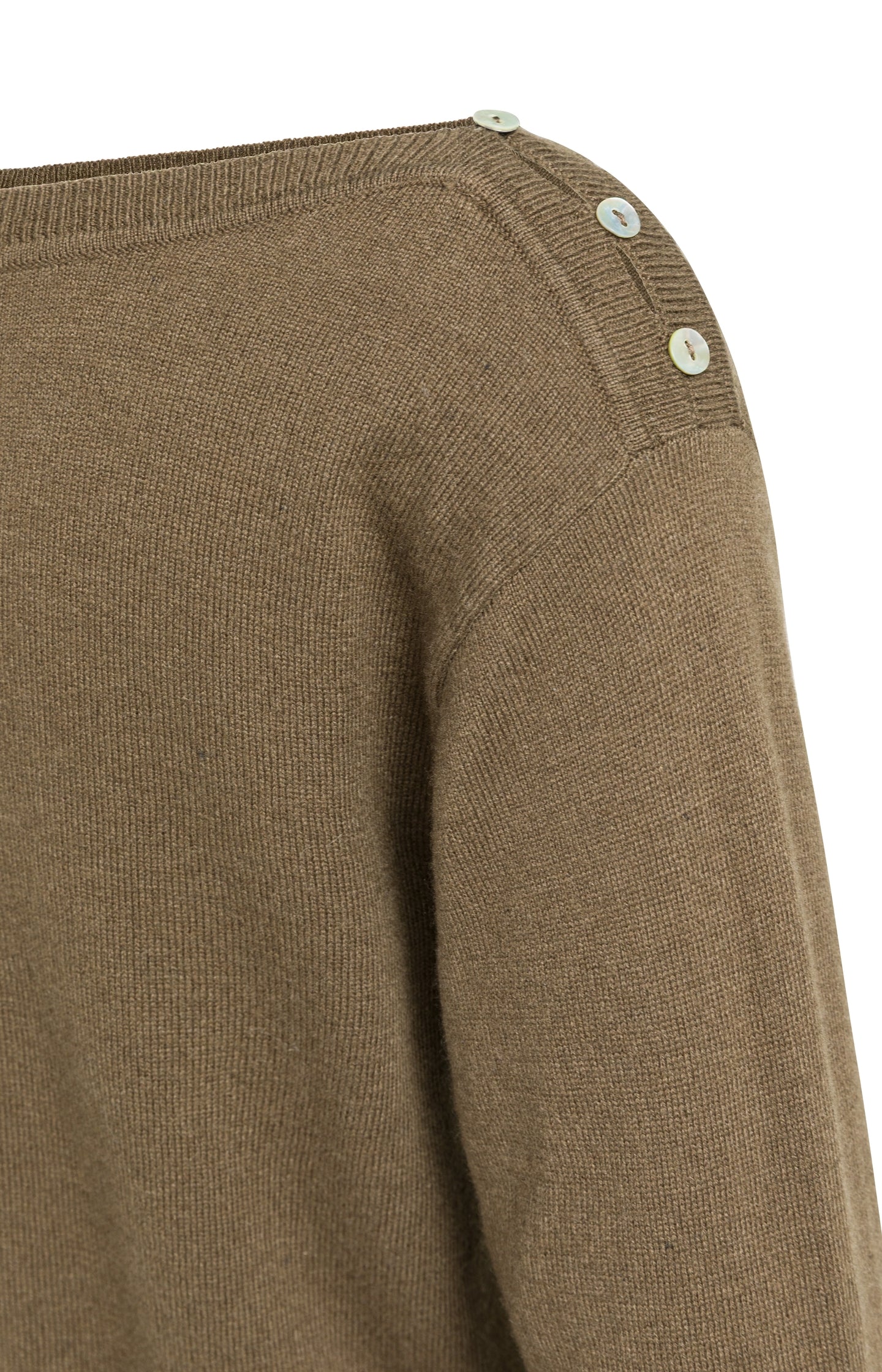 Fine-knit sweater with boat neckline and tie detail