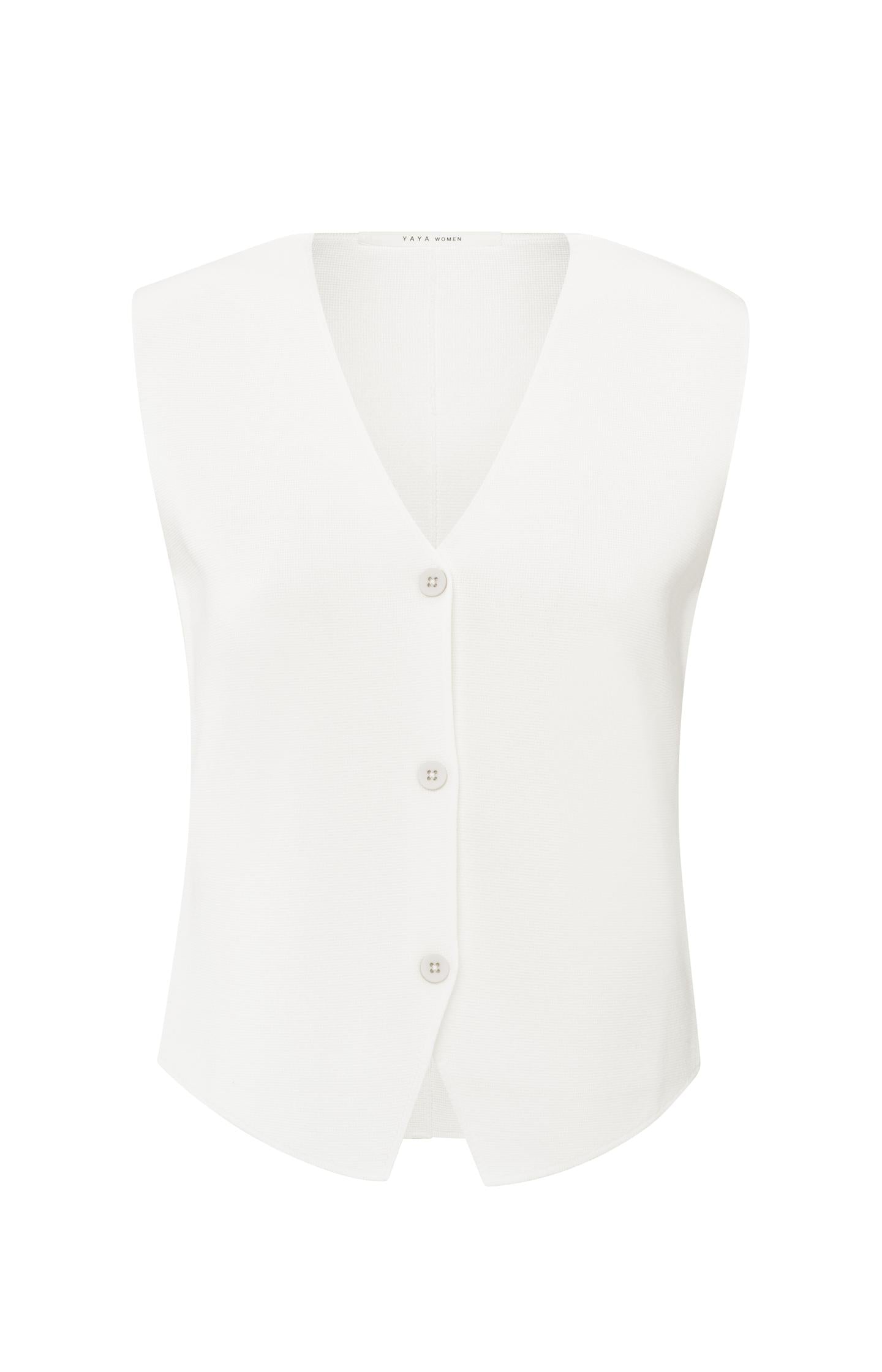 Fine knitted gilet with V-neck - Type: product