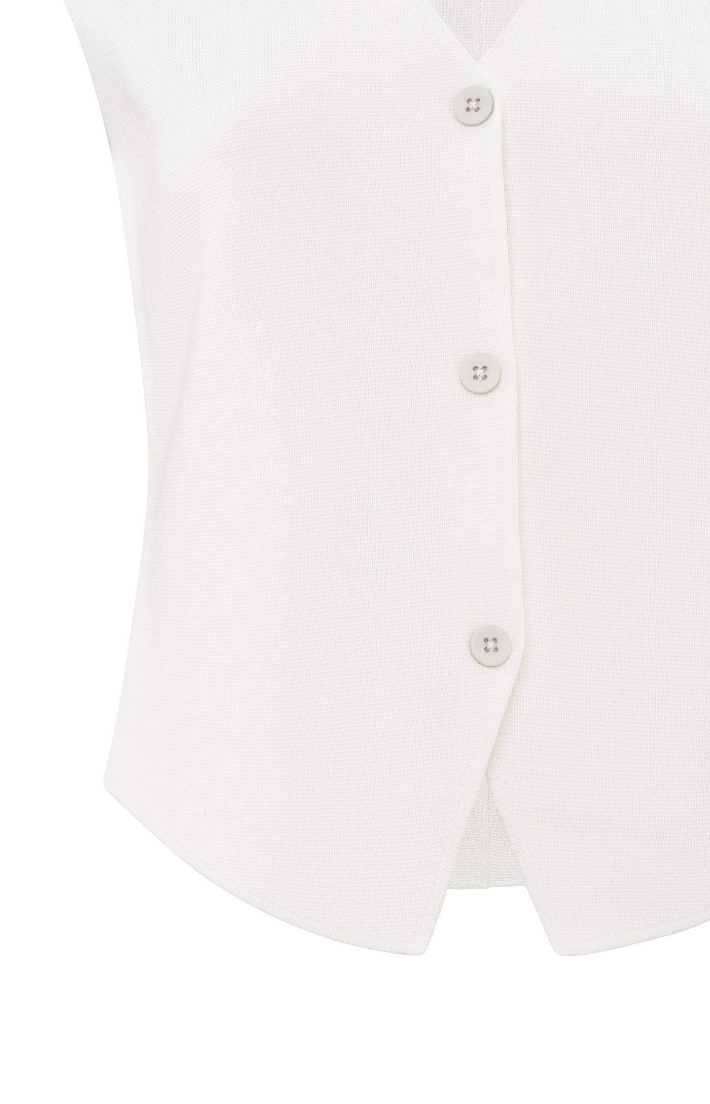 Fine knitted gilet with V-neck