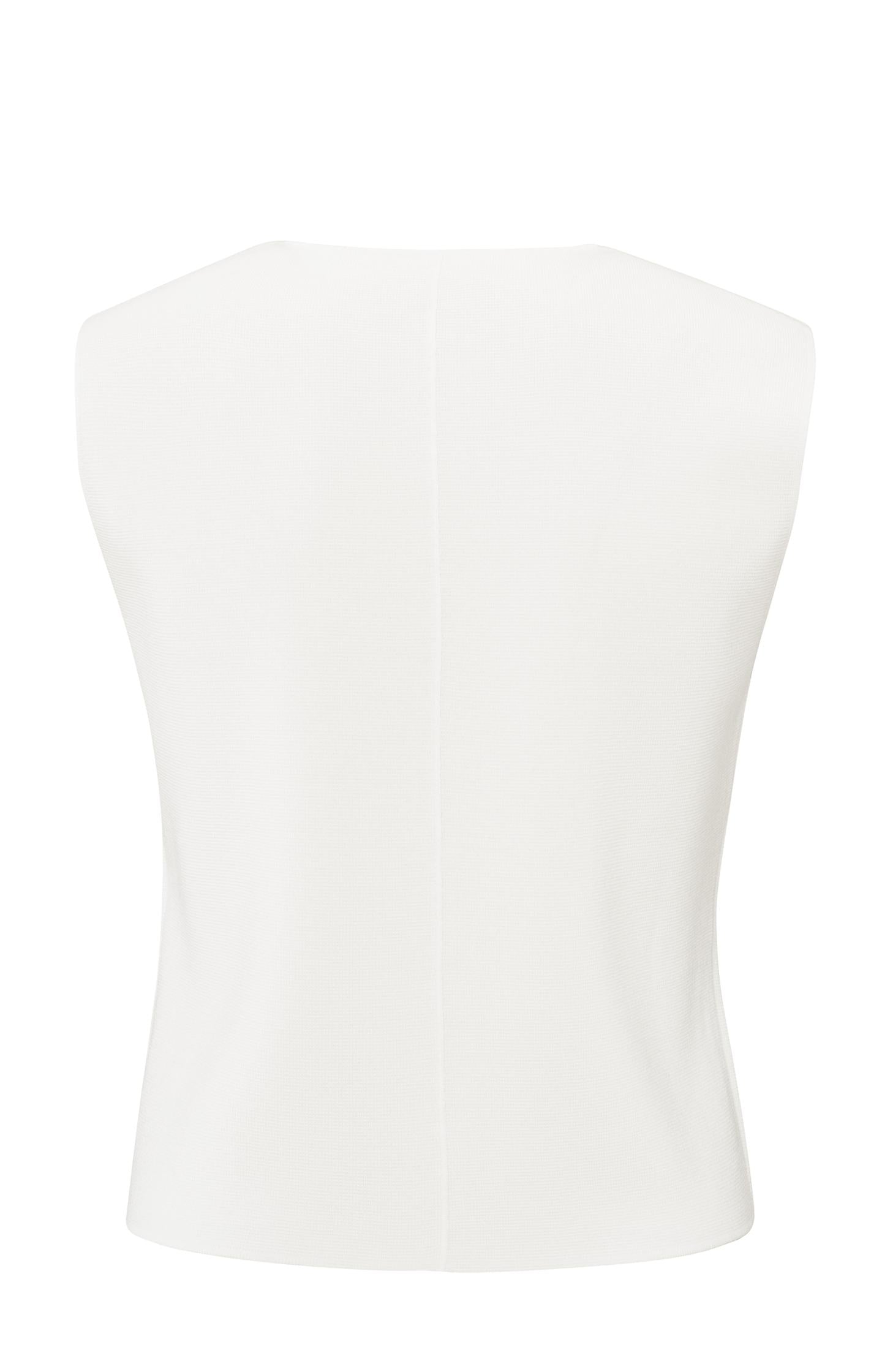 Fine knitted gilet with V-neck